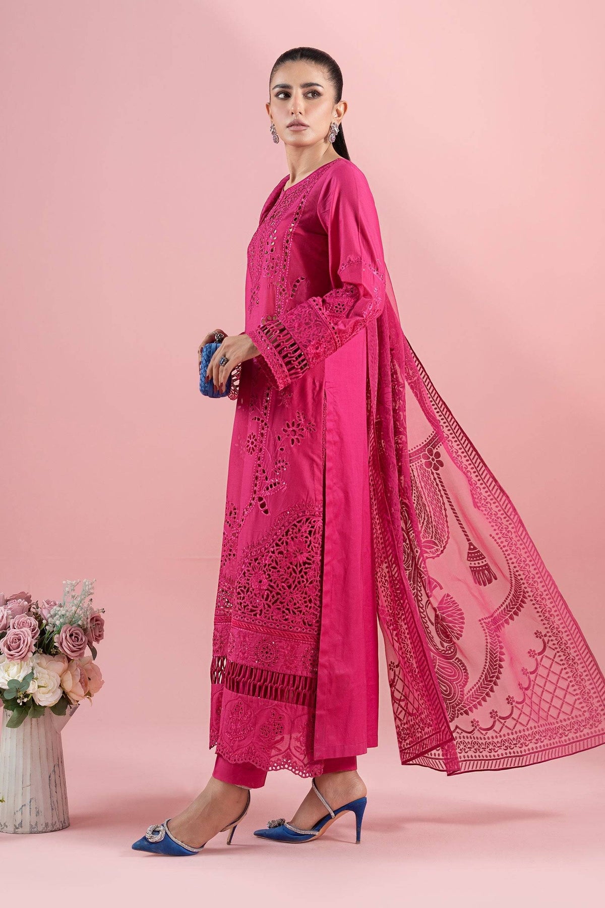Maria B | Luxury Pret 25 | DW-EA25-74 by Maria Faisal - Registered Vendor of : Maria B - type : - 100% original wedding dresses