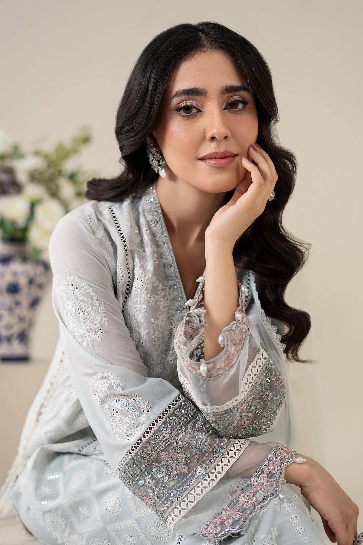 Maria B | Luxury Pret 25 | DW-EA25-86 by Maria Faisal - Registered Vendor of : Maria B - type : Ladies Clothes - 100% original wedding dresses