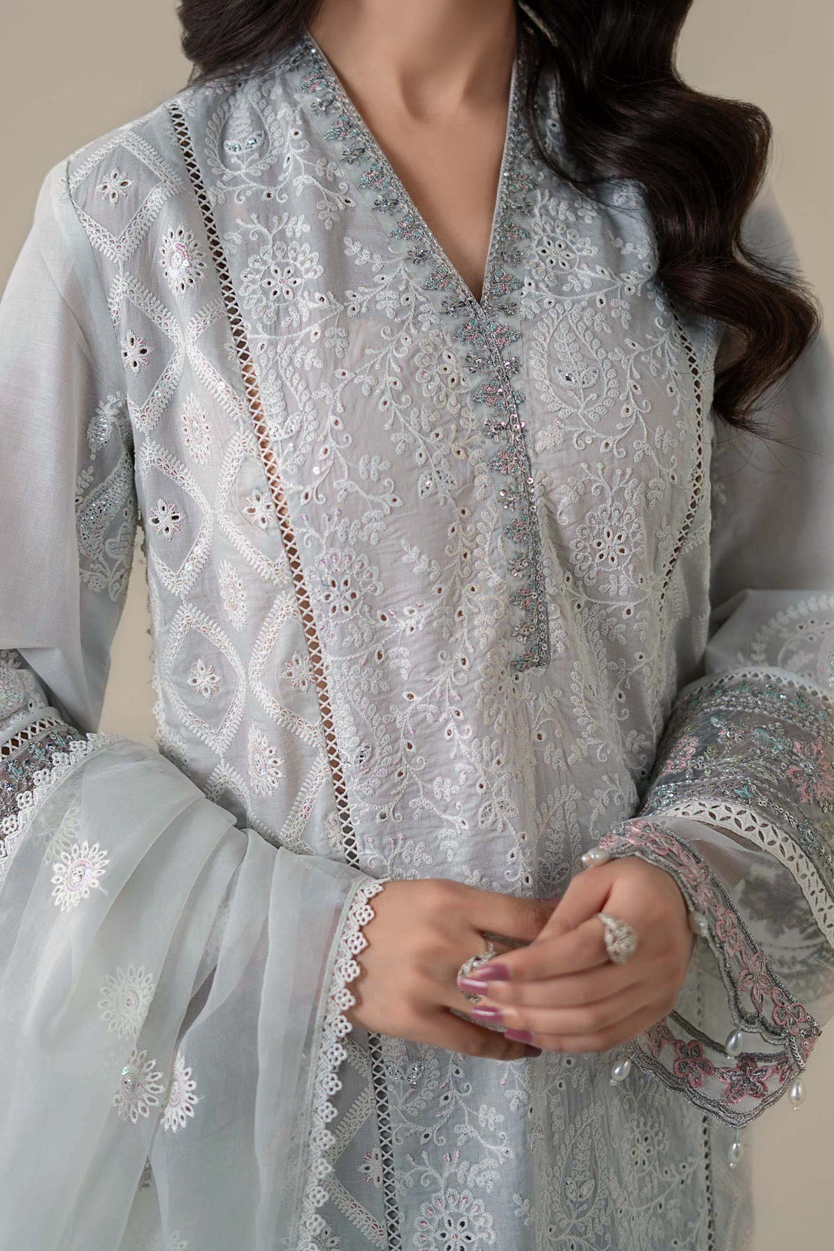 Maria B | Luxury Pret 25 | DW-EA25-86 by Maria Faisal - Registered Vendor of : Maria B - type : Ladies Clothes - 100% original wedding dresses