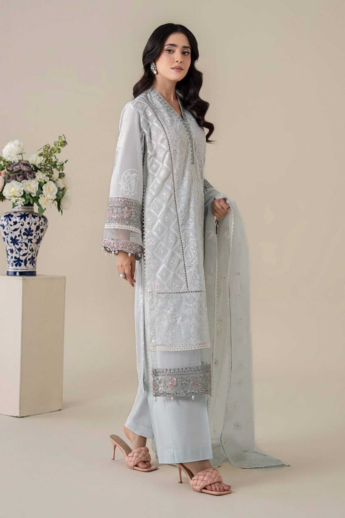Maria B | Luxury Pret 25 | DW-EA25-86 by Maria Faisal - Registered Vendor of : Maria B - type : Ladies Clothes - 100% original wedding dresses