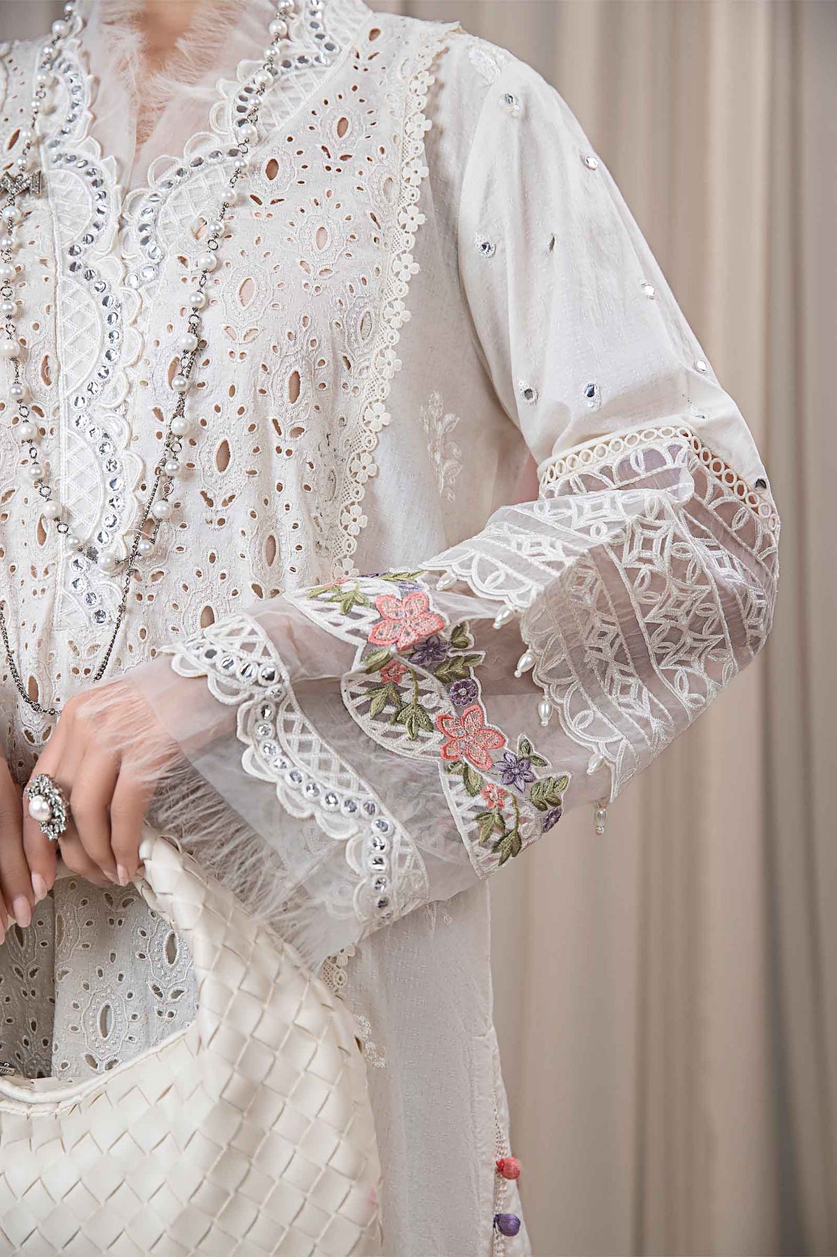 Maria B | Eid Festive Pret | DW-EF24-30R1 - Luxury Dress - available at Maria Faisal in UK and USA.