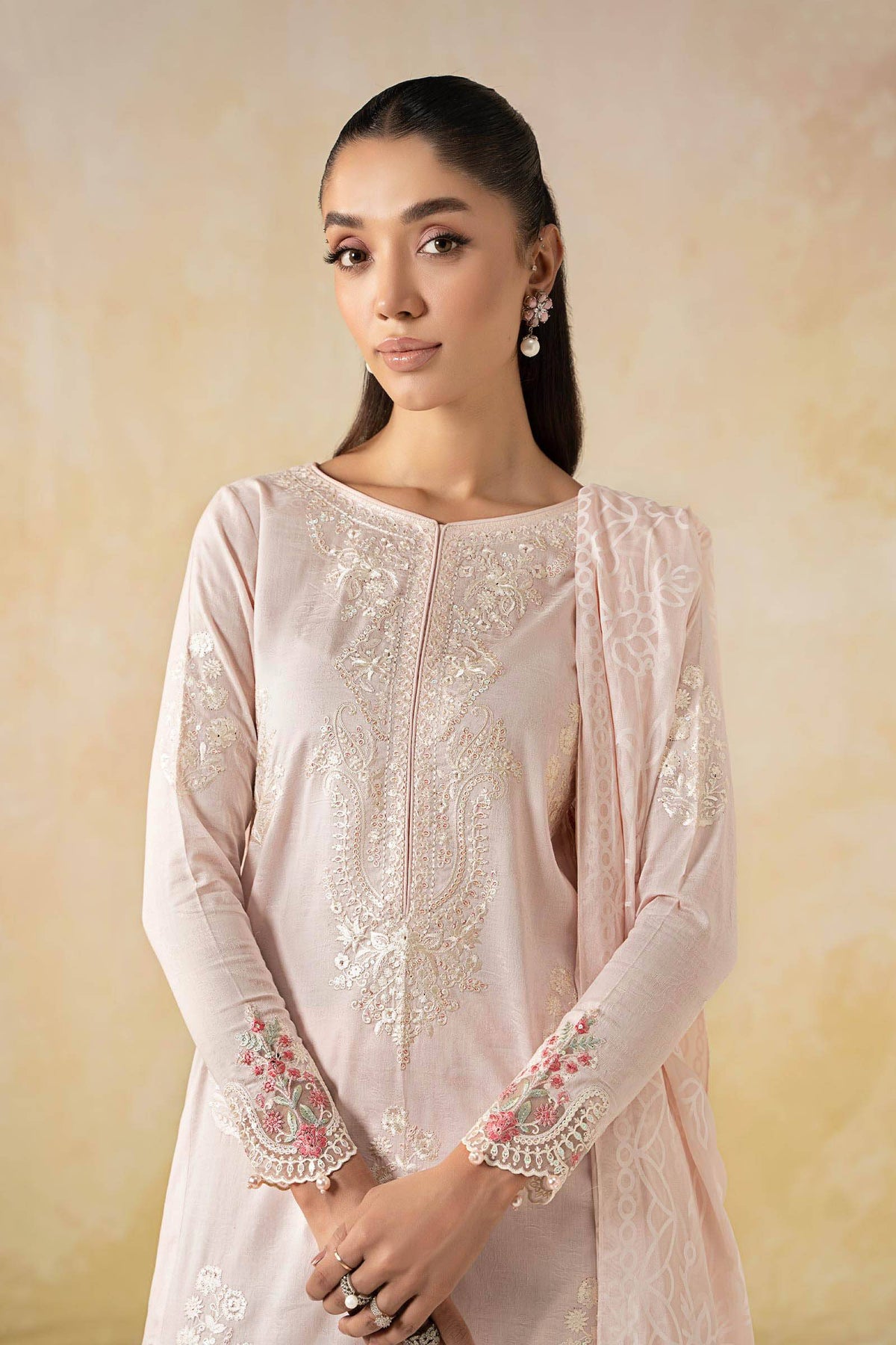 Maira B | Ready to Wear | DW-EF25-03 Pink by Maria Faisal - Registered Vendor of : Maria B - type : Wedding Dress - 100% original wedding dresses