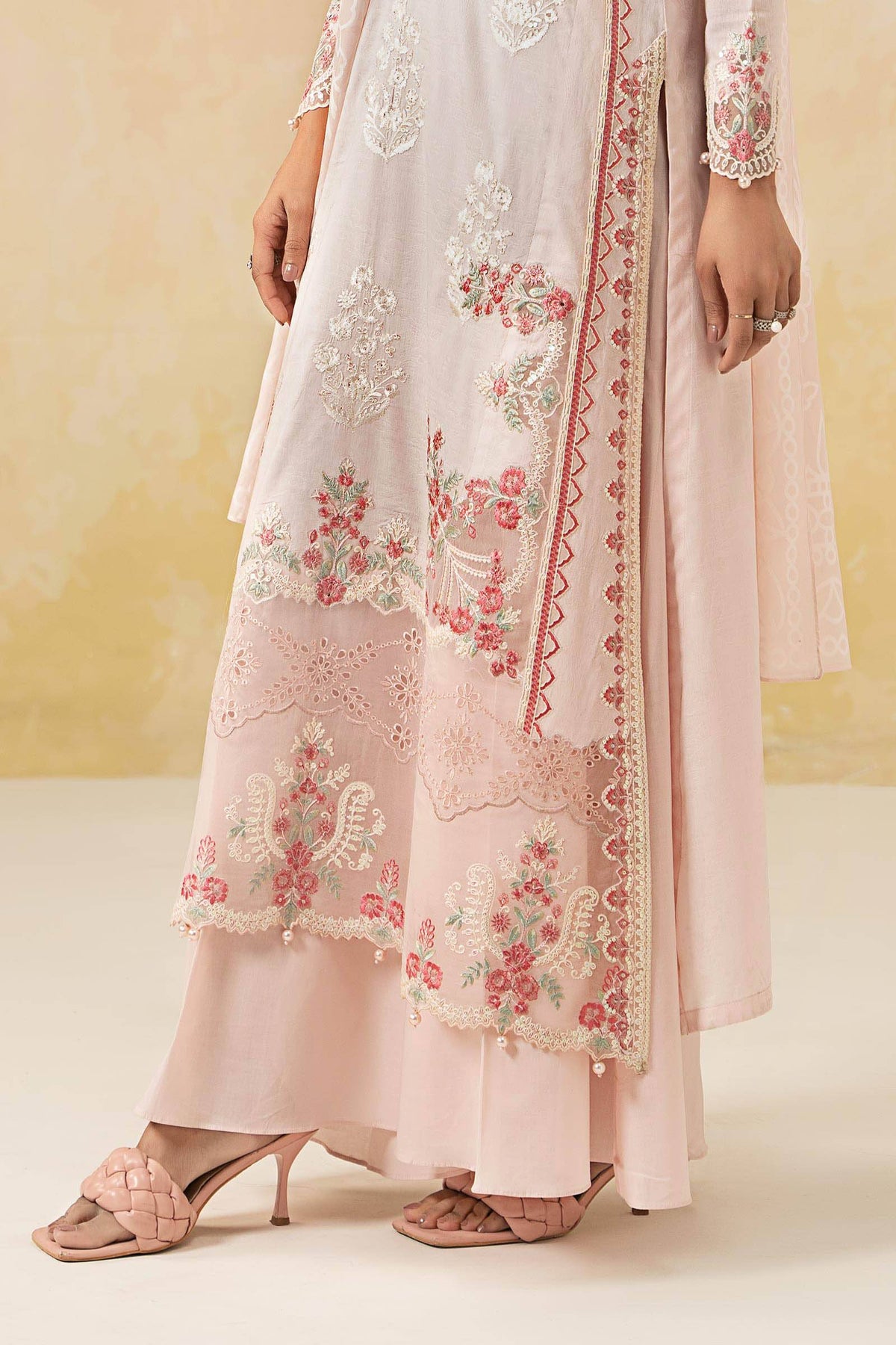 Maira B | Ready to Wear | DW-EF25-03 Pink by Maria Faisal - Registered Vendor of : Maria B - type : Wedding Dress - 100% original wedding dresses