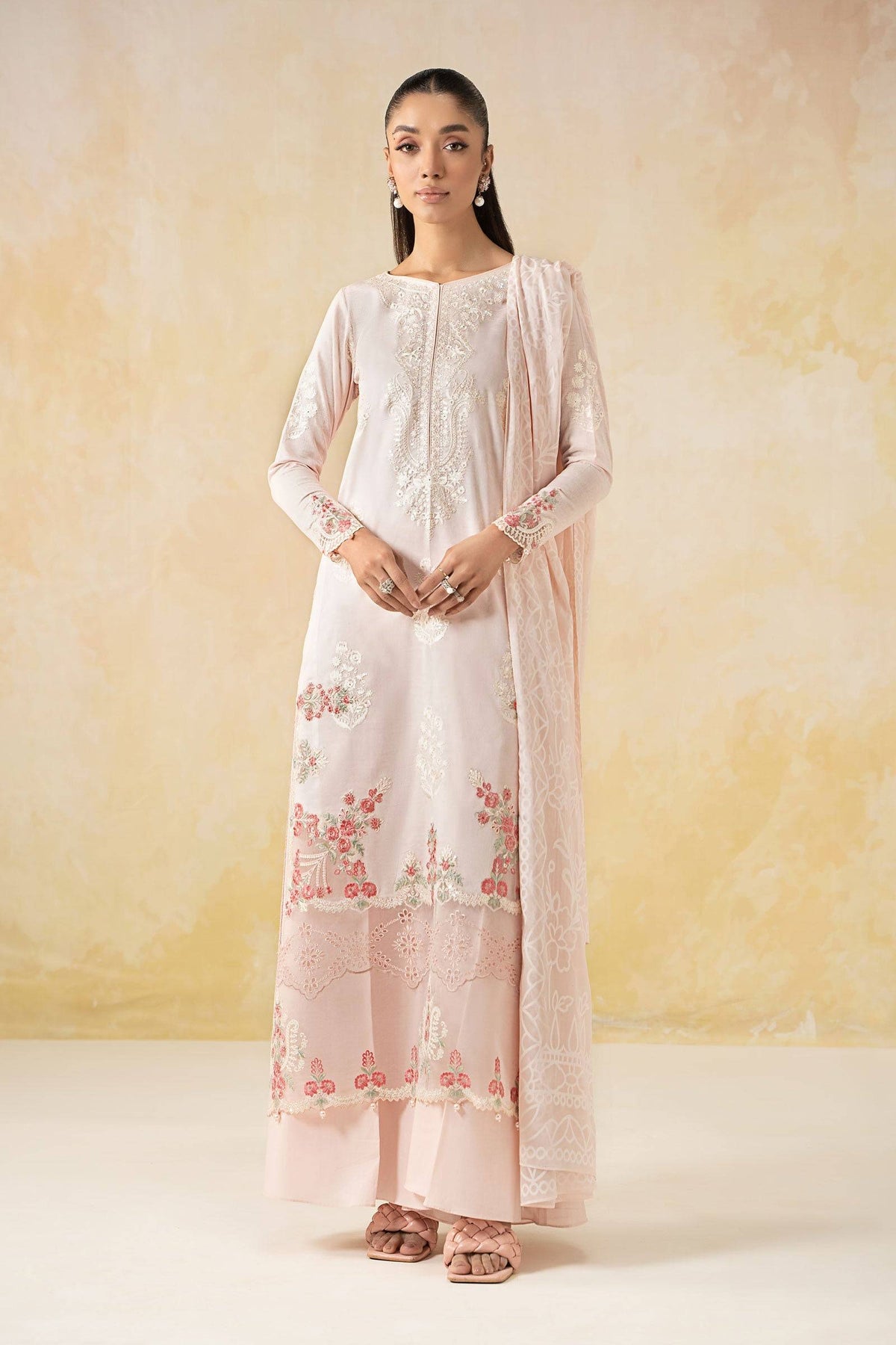 Maira B | Ready to Wear | DW-EF25-03 Pink by Maria Faisal - Registered Vendor of : Maria B - type : Wedding Dress - 100% original wedding dresses