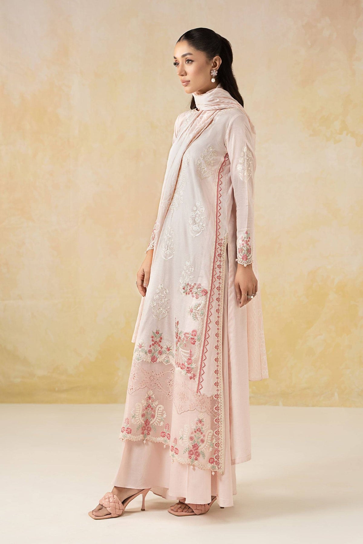 Maira B | Ready to Wear | DW-EF25-03 Pink by Maria Faisal - Registered Vendor of : Maria B - type : Wedding Dress - 100% original wedding dresses