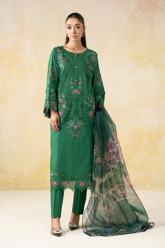 Maria B | Formal Wears | DW-EF25-04 Green by Maria Faisal - Registered Vendor of : Maria B - type : Ladies Clothes - 100% original wedding dresses