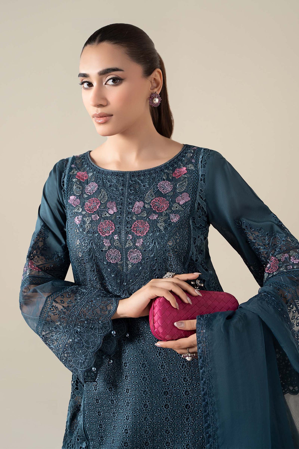 Maria B | Pre Fall 25 | Lawn Suit 16 - Ladies Clothes - Maria Faisal