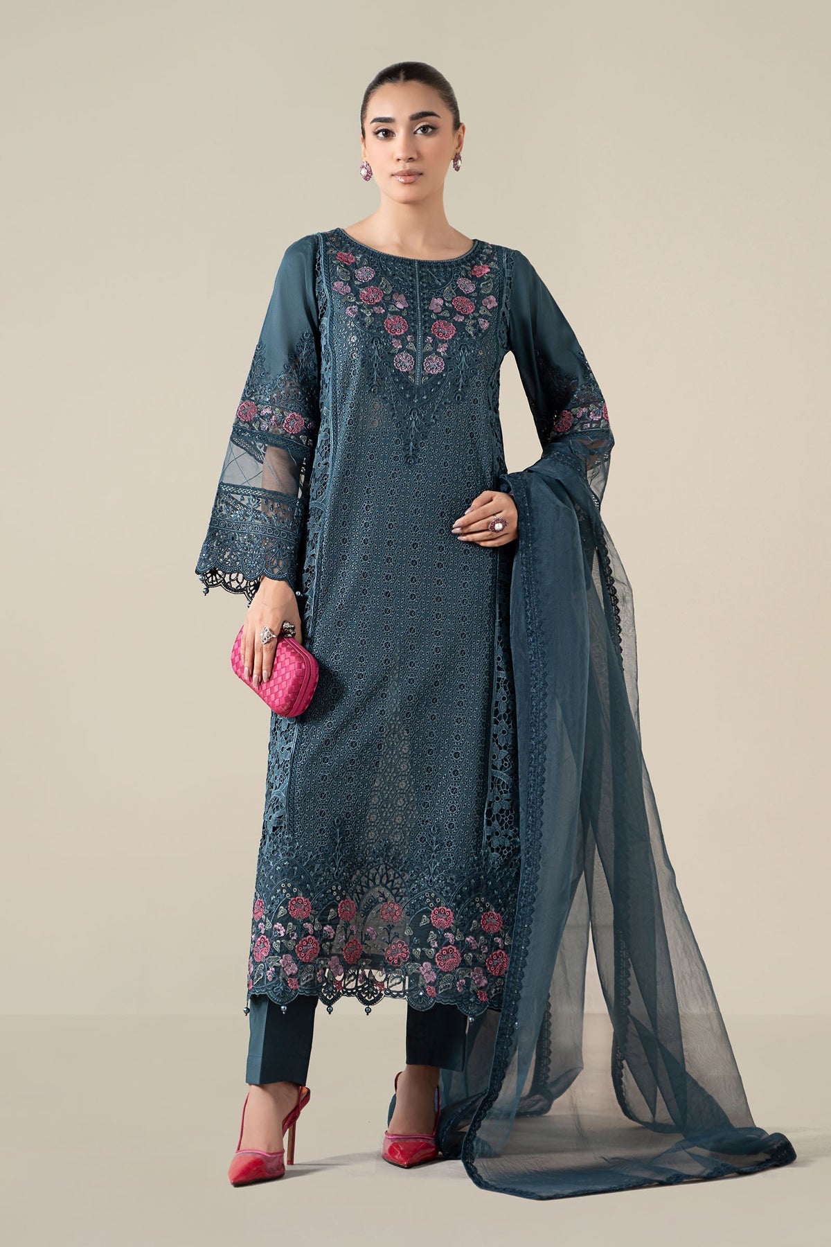Maria B | Pre Fall 25 | Lawn Suit 16 - Ladies Clothes - Maria Faisal