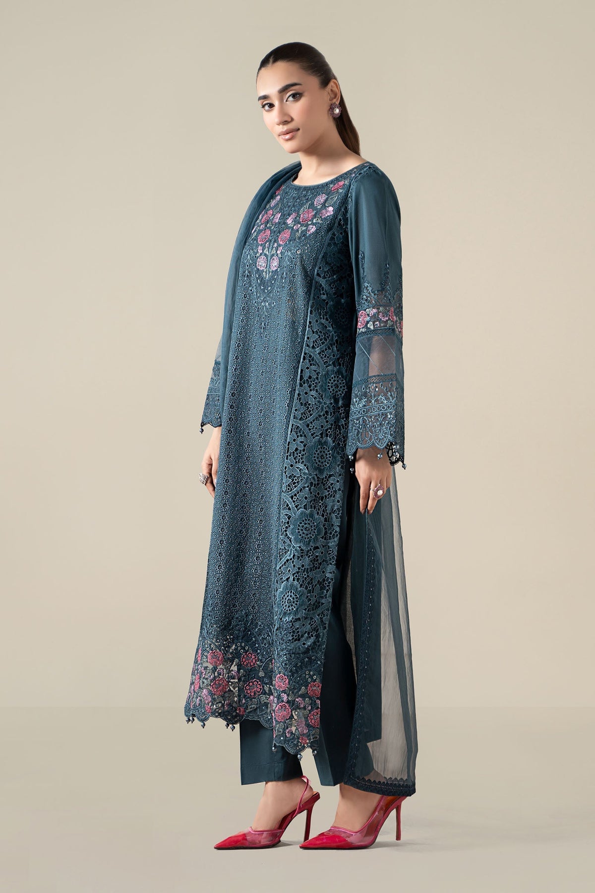 Maria B | Pre Fall 25 | Lawn Suit 16 - Ladies Clothes - Maria Faisal