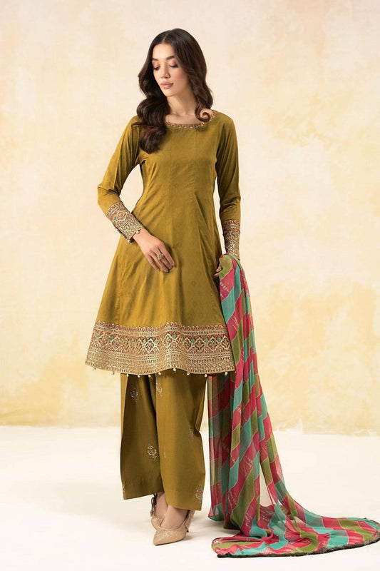 Maria B | Formal Wears | DW-EF25-10 Green by Maria Faisal - Registered Vendor of : Maria B - type : Ladies Clothes - 100% original wedding dresses