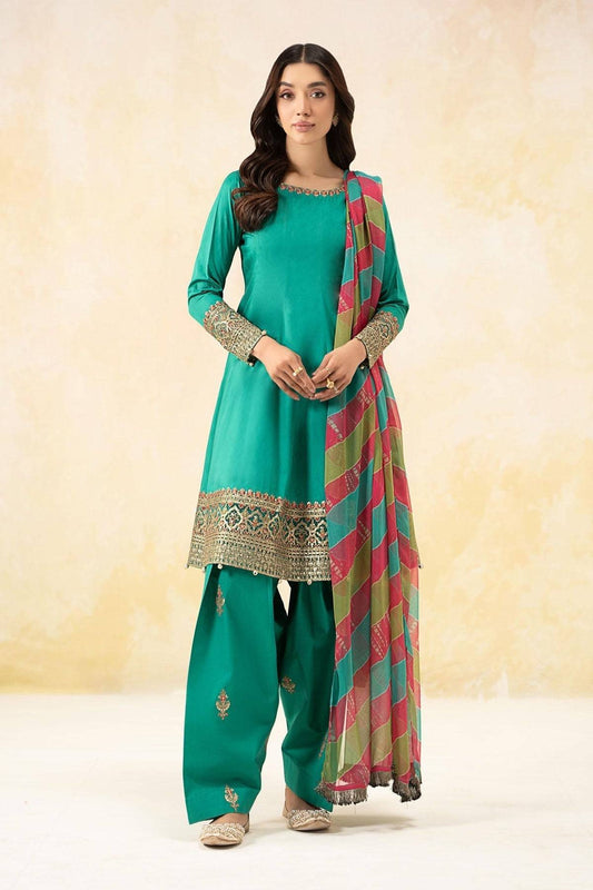 Maria B | Formal Wears | DW-EF25-10 Ferozi by Maria Faisal - Registered Vendor of : Maria B - type : Ladies Clothes - 100% original wedding dresses