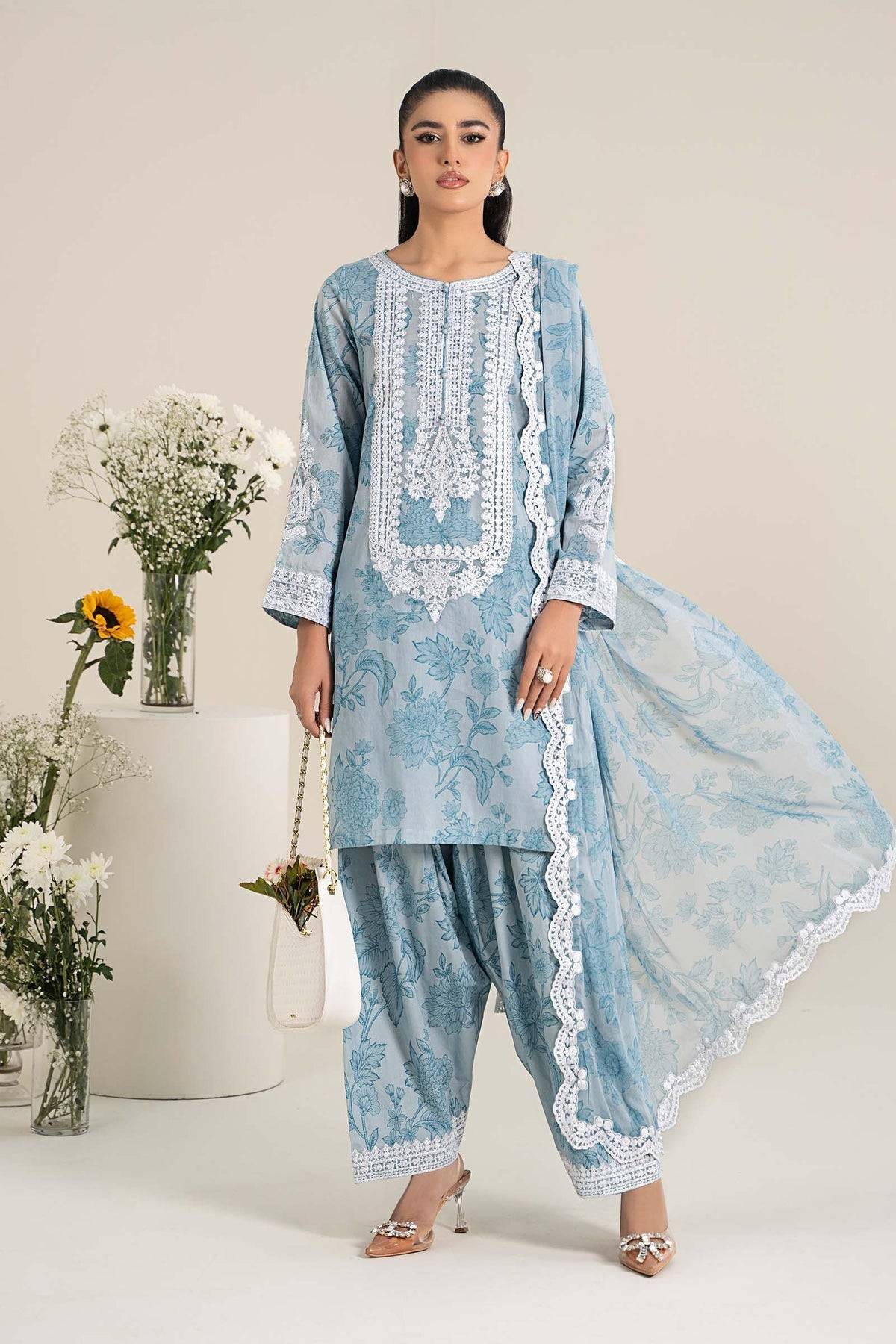 Maria B | Formal Wears | DW-EF25-124 by Maria Faisal - Registered Vendor of : Maria B - type : Ladies Clothes - 100% original wedding dresses