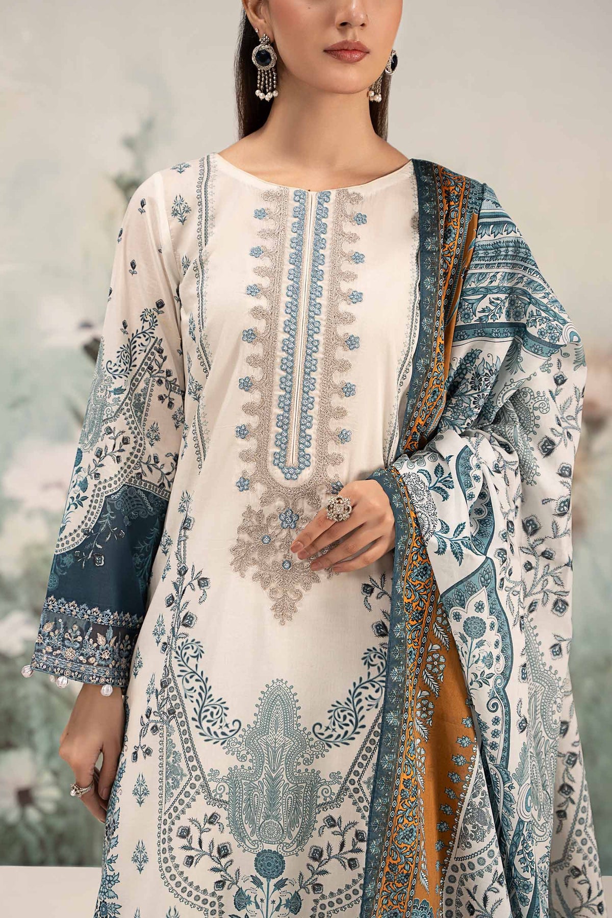 Maria B | Casual Pret 25 | DW-EF25-14 - Ladies Clothes 