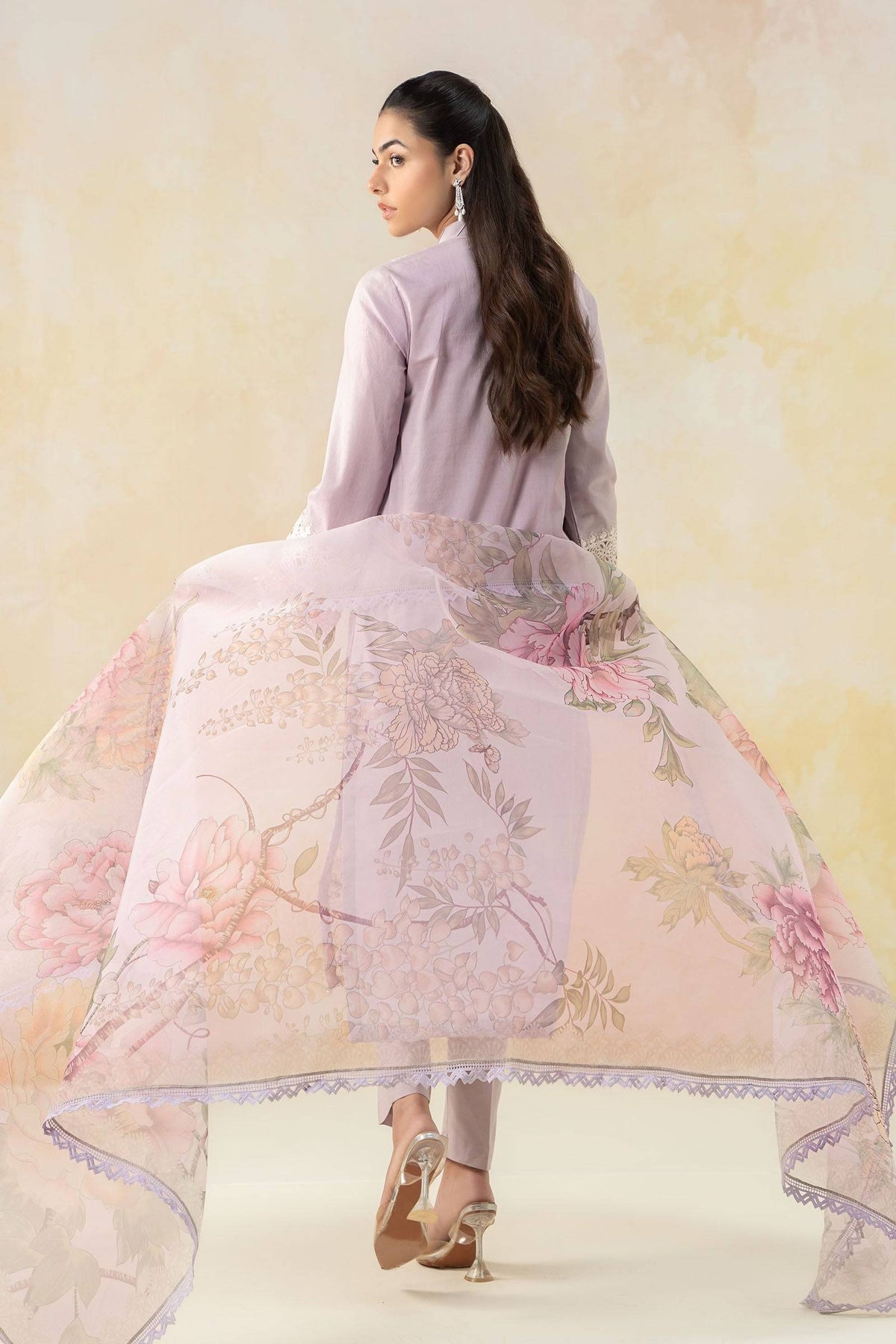 Maira B | Ready to Wear | DW-EF25-151 Lilac by Maria Faisal - Registered Vendor of : Maria B - type : Wedding Dress - 100% original wedding dresses