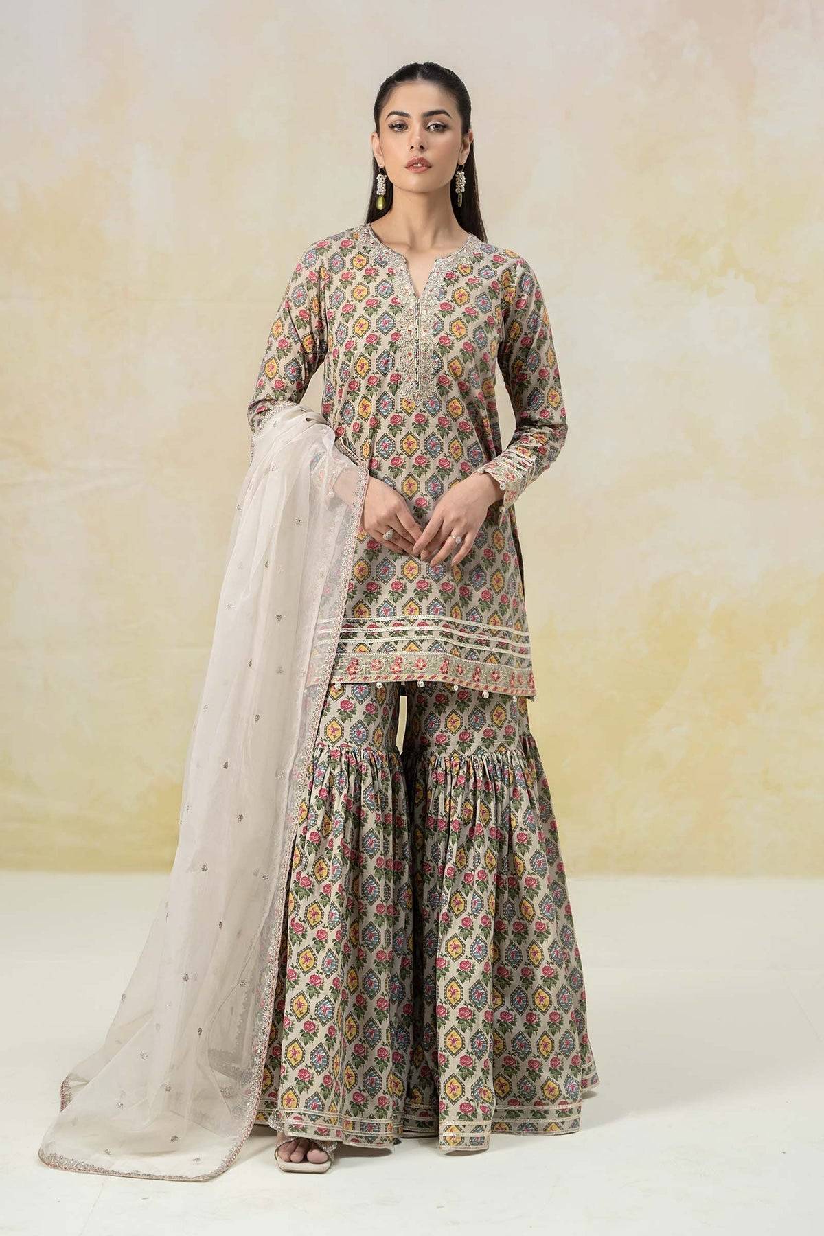Maria B | Formal Wears | DW-EF25-25 by Maria Faisal - Registered Vendor of : Maria B - type : Ladies Clothes - 100% original wedding dresses