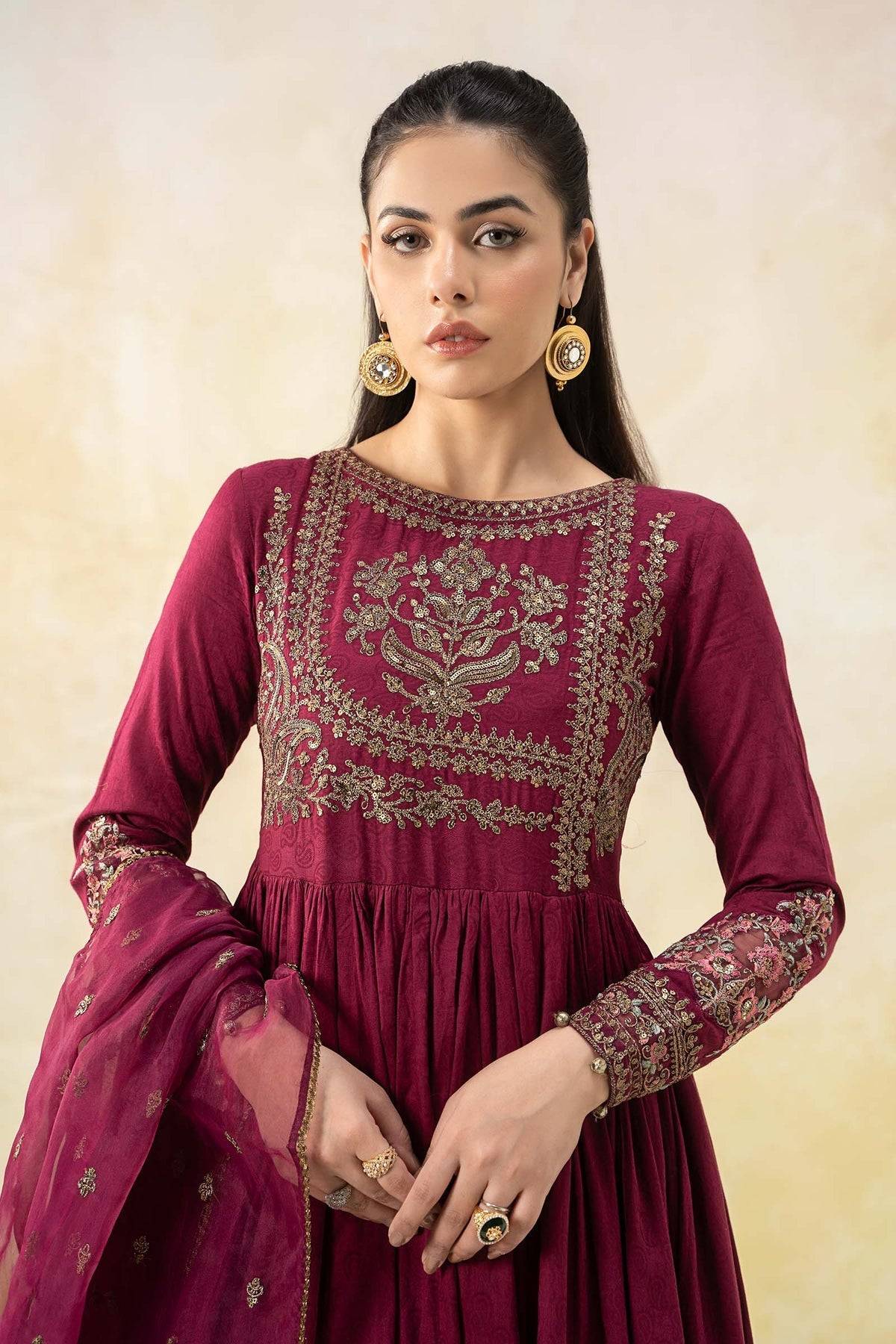 Maria B | Formal Wears | DW-EF25-43 by Maria Faisal - Registered Vendor of : Maria B - type : Ladies Clothes - 100% original wedding dresses