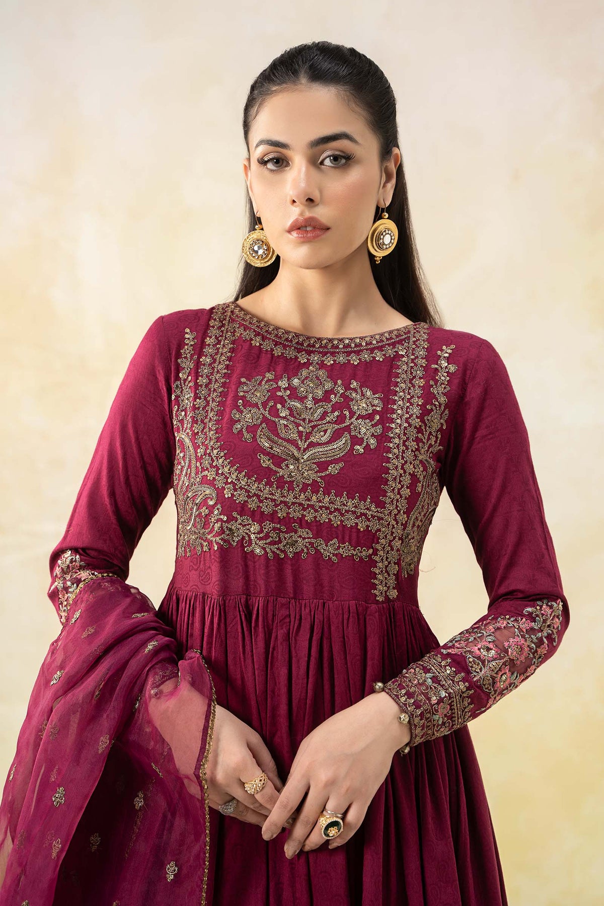 Maria B | Luxury Pret 25 | DW-EF25-43 by Maria Faisal - Registered Vendor of : Maria B - type : Ladies Clothes - 100% original wedding dresses