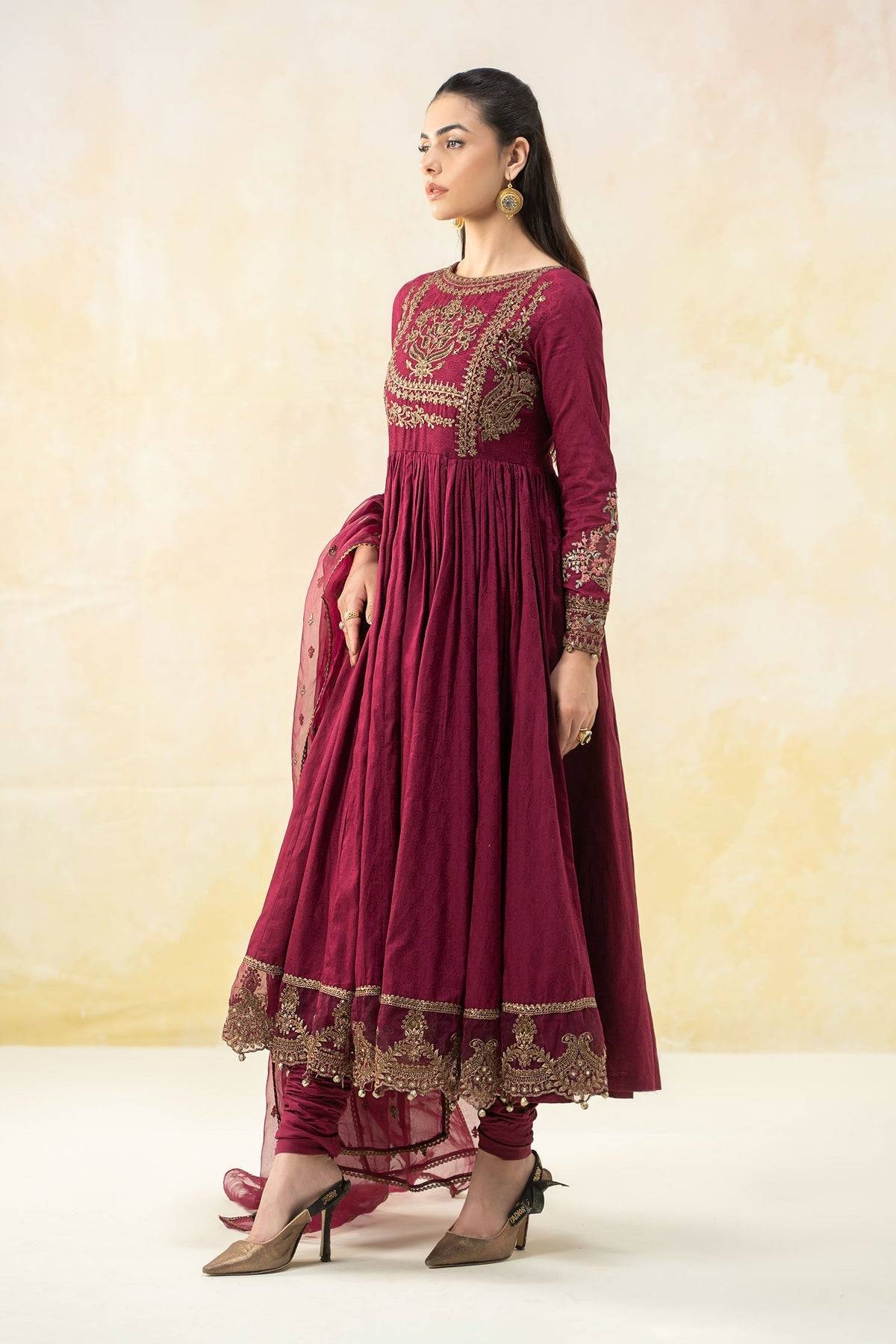 Maria B | Formal Wears | DW-EF25-43 by Maria Faisal - Registered Vendor of : Maria B - type : Ladies Clothes - 100% original wedding dresses