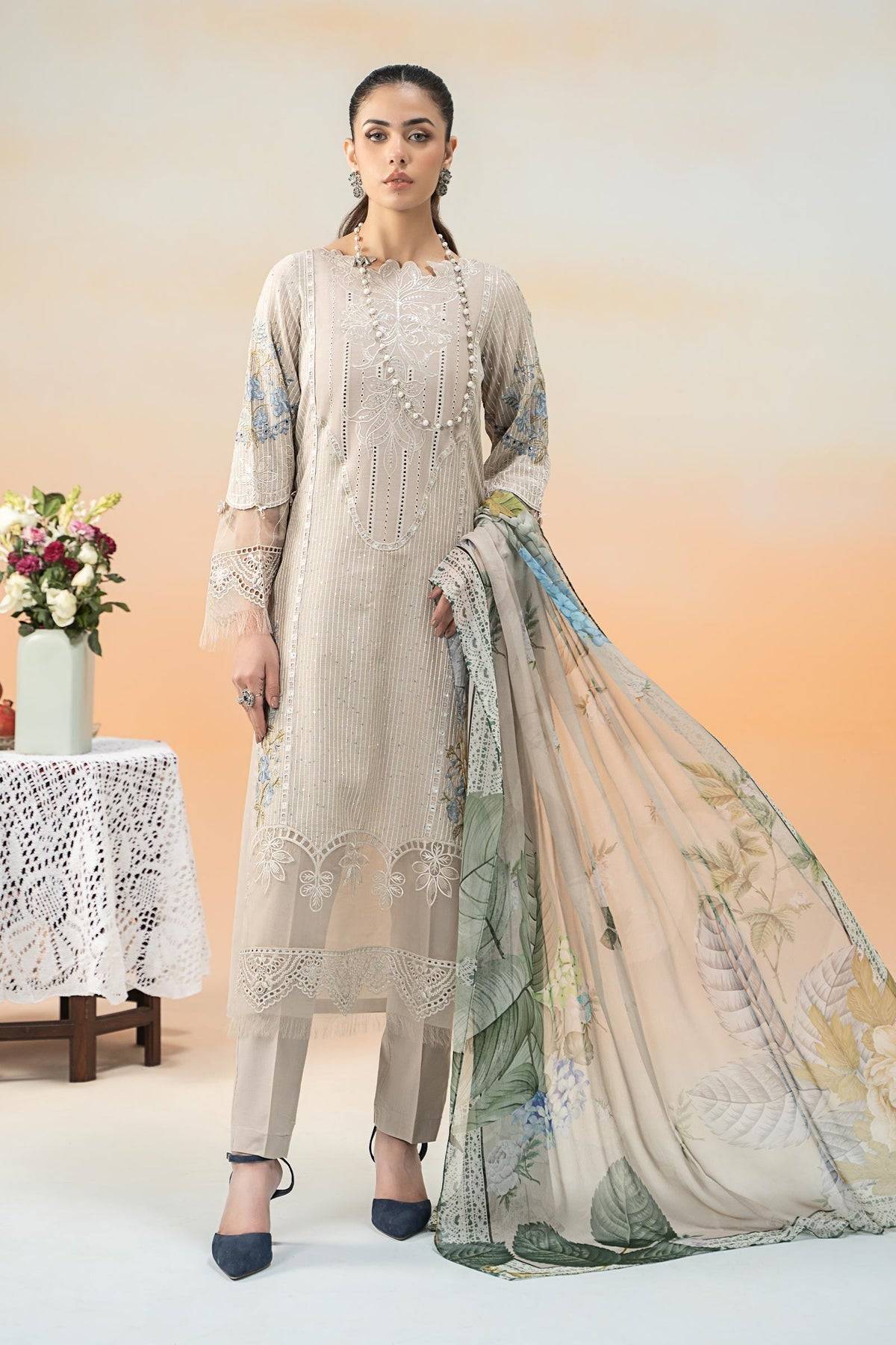 Maria B | Formal Wears | DW-EF25-67 by Maria Faisal - Registered Vendor of : Maria B - type : Ladies Clothes - 100% original wedding dresses