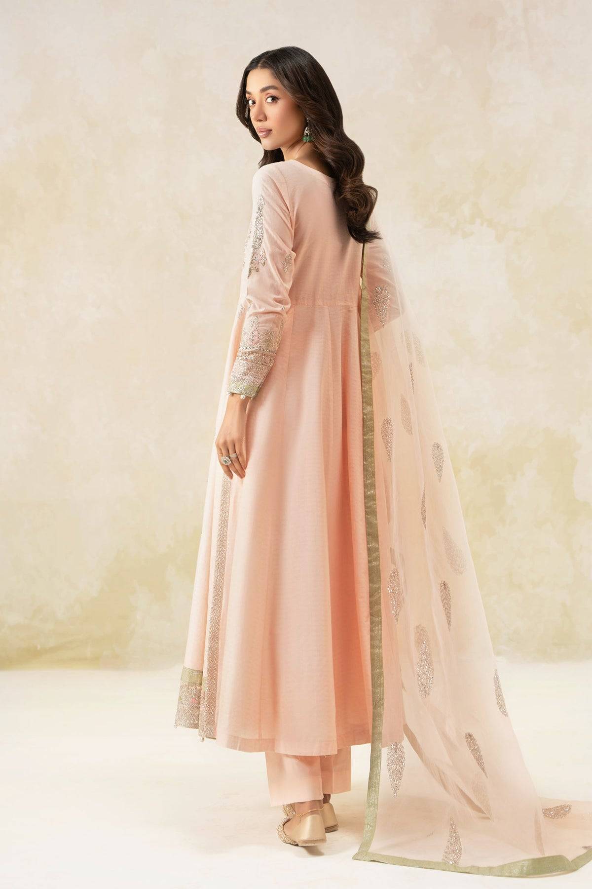 Maria B | Formal Wears | DW-EF25-68 Pink by Maria Faisal - Registered Vendor of : Maria B - type : Ladies Clothes - 100% original wedding dresses