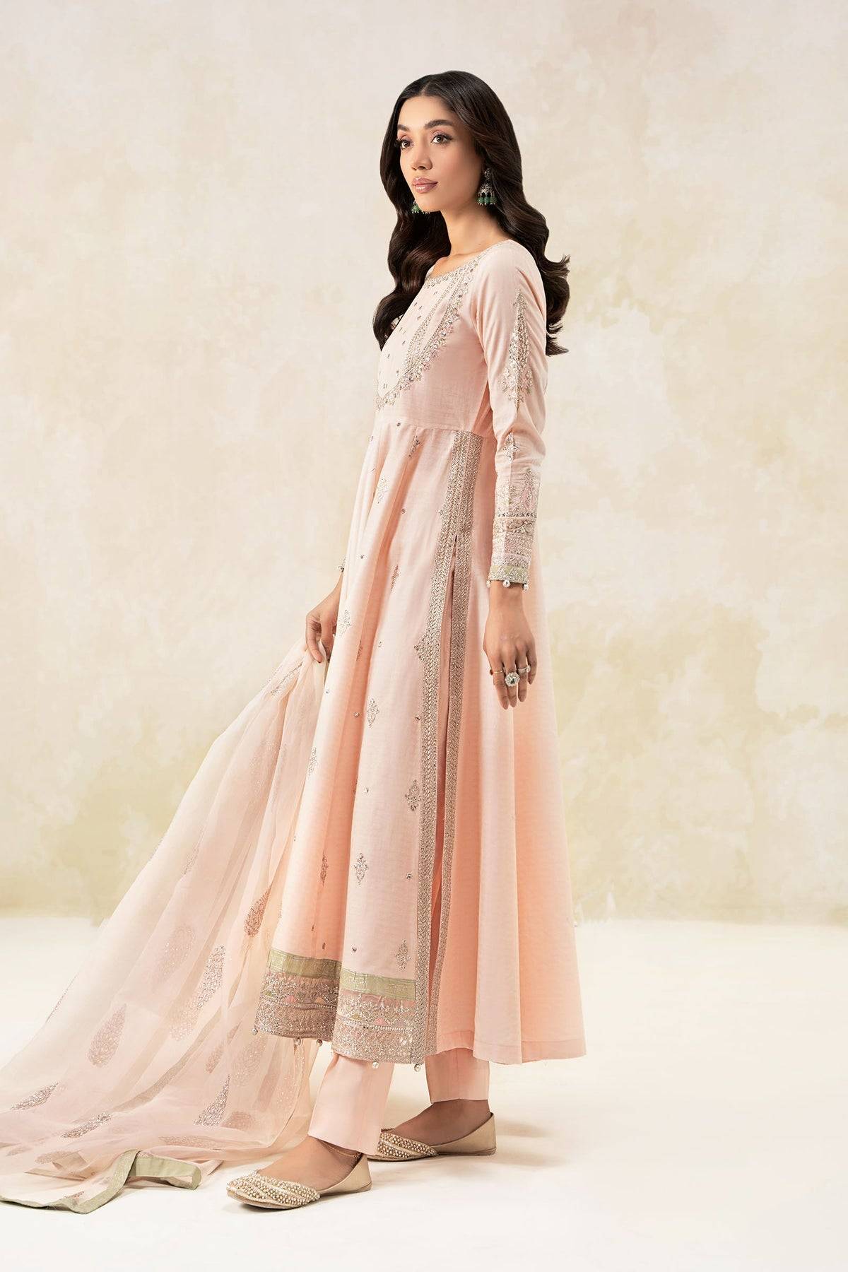Maria B | Formal Wears | DW-EF25-68 Pink by Maria Faisal - Registered Vendor of : Maria B - type : Ladies Clothes - 100% original wedding dresses