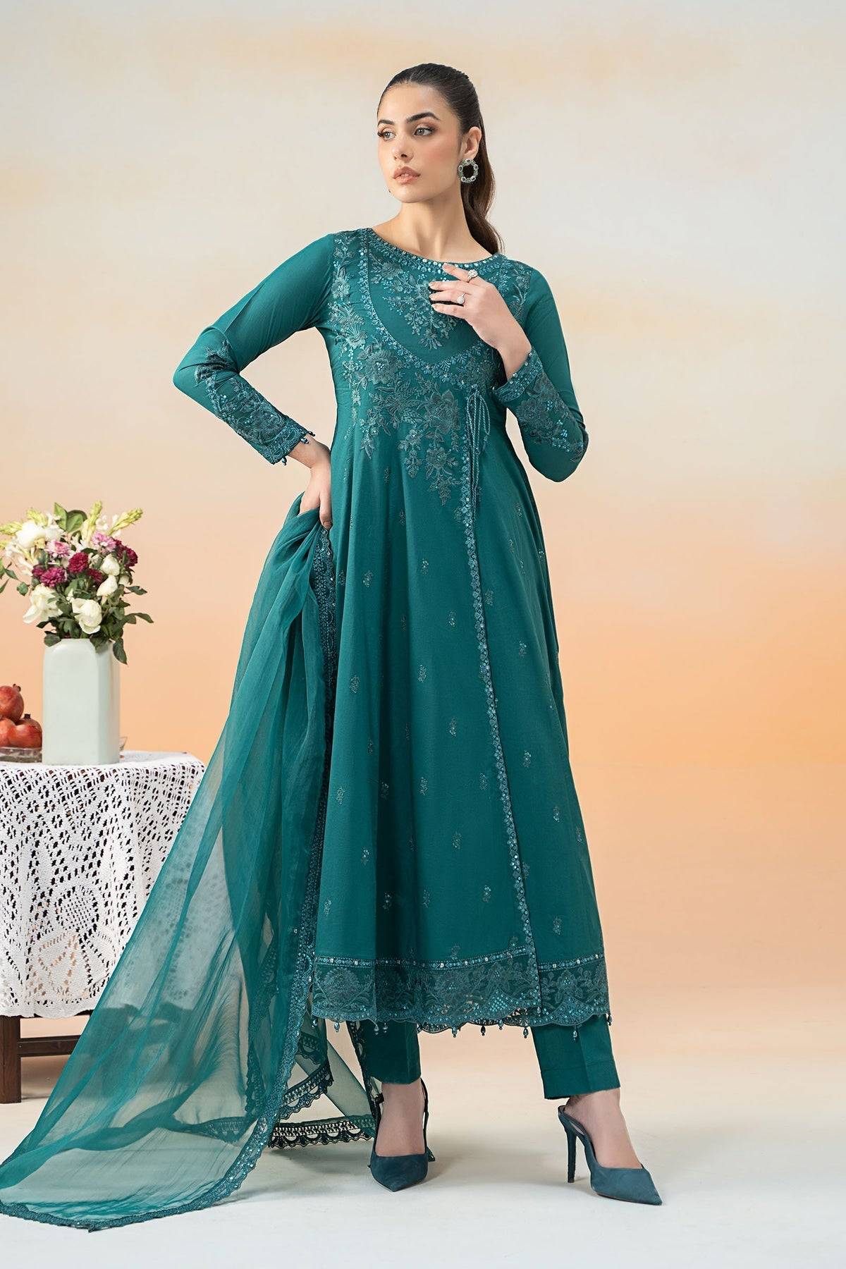 Maria B | Formal Wears | DW-EF25-83 by Maria Faisal - Registered Vendor of : Maria B - type : Ladies Clothes - 100% original wedding dresses