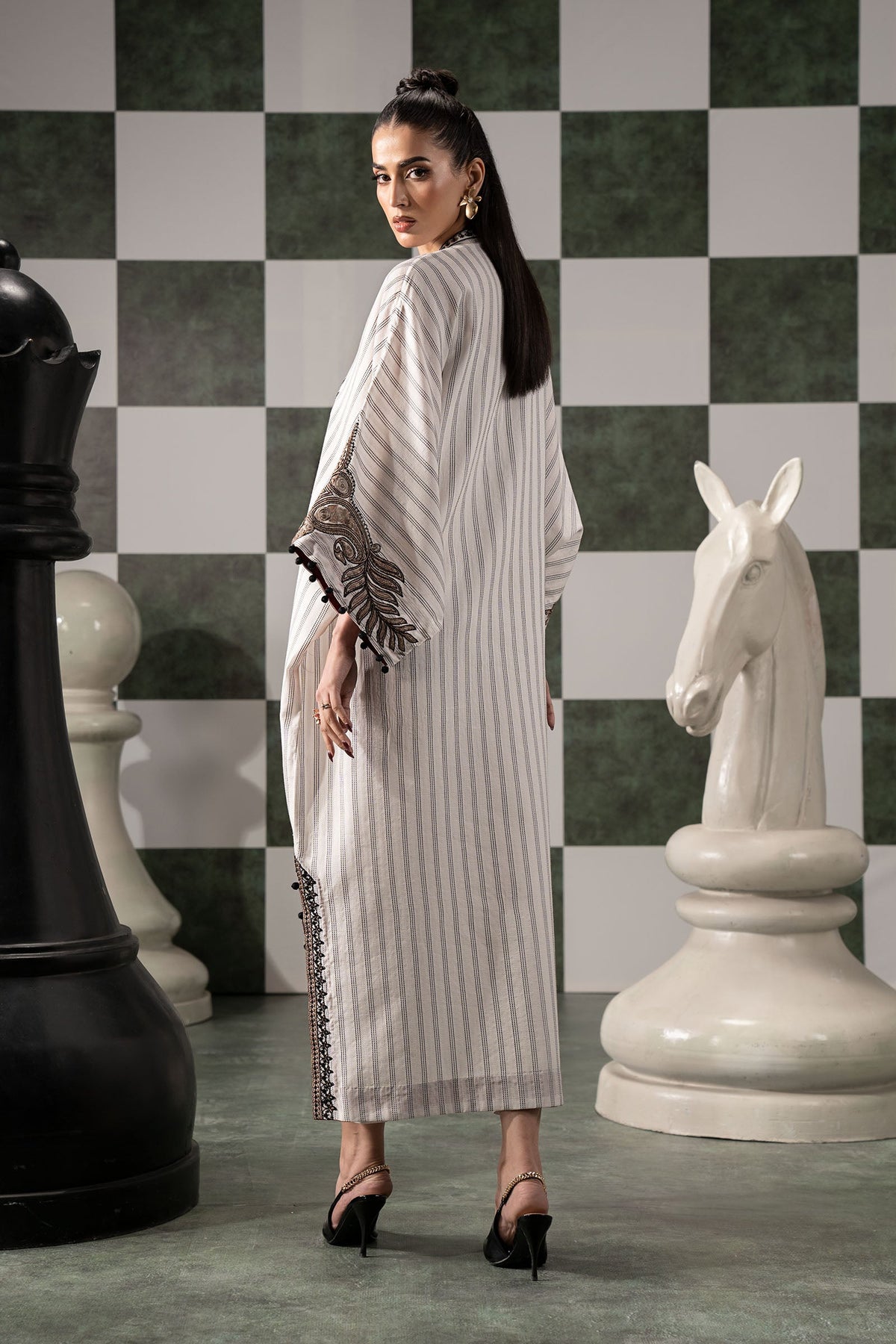 Maria B | Eid Collection 2026 | Dw-Ef26-01-Off White - Luxury Dress - available at Maria Faisal in UK and USA.