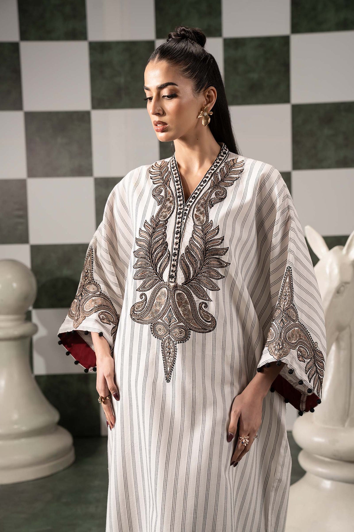 Maria B | Eid Festive Pret | DW-EF26-01 - Luxury Dress - available at Maria Faisal in UK and USA.