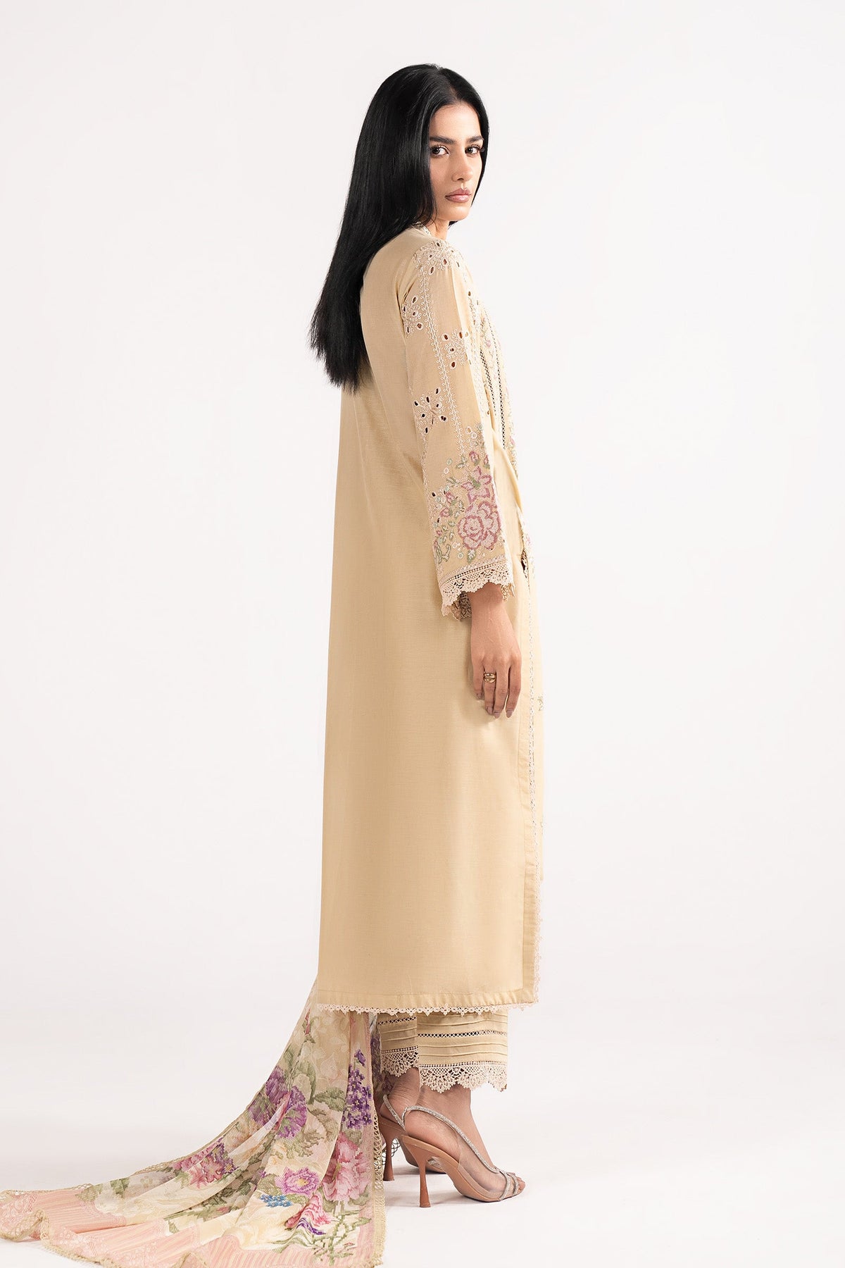 Maria B | Eid Collection 2026 | Dw-Ef26-09 Yellow - Luxury Dress - available at Maria Faisal in UK and USA.