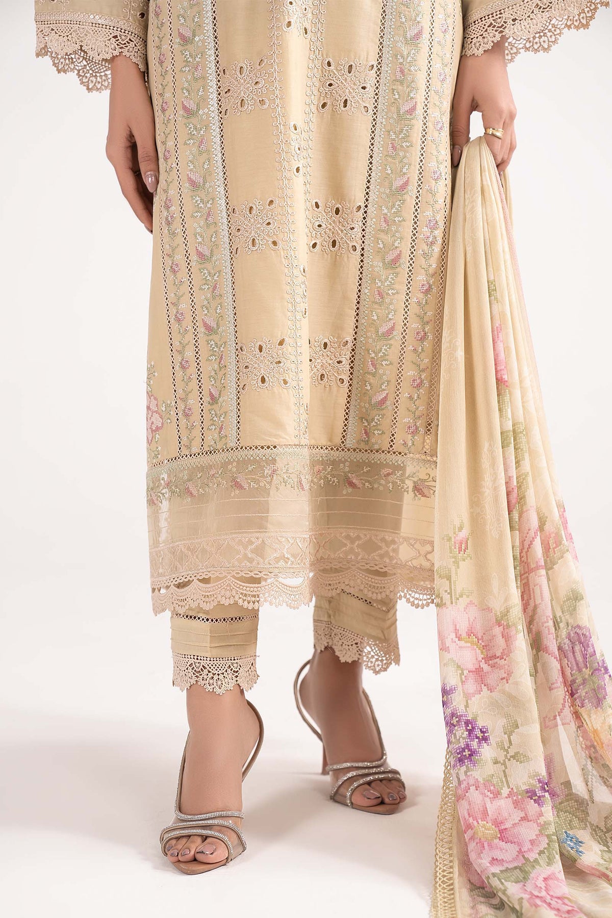 Maria B | Eid Collection 2026 | Dw-Ef26-09 Yellow - Luxury Dress - available at Maria Faisal in UK and USA.
