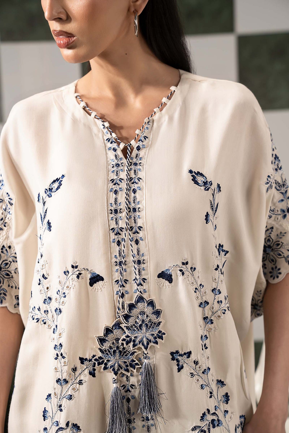 Maria B | Eid Collection 2026 | Dw-Ef26-107 Off White - Luxury Dress - available at Maria Faisal in UK and USA.