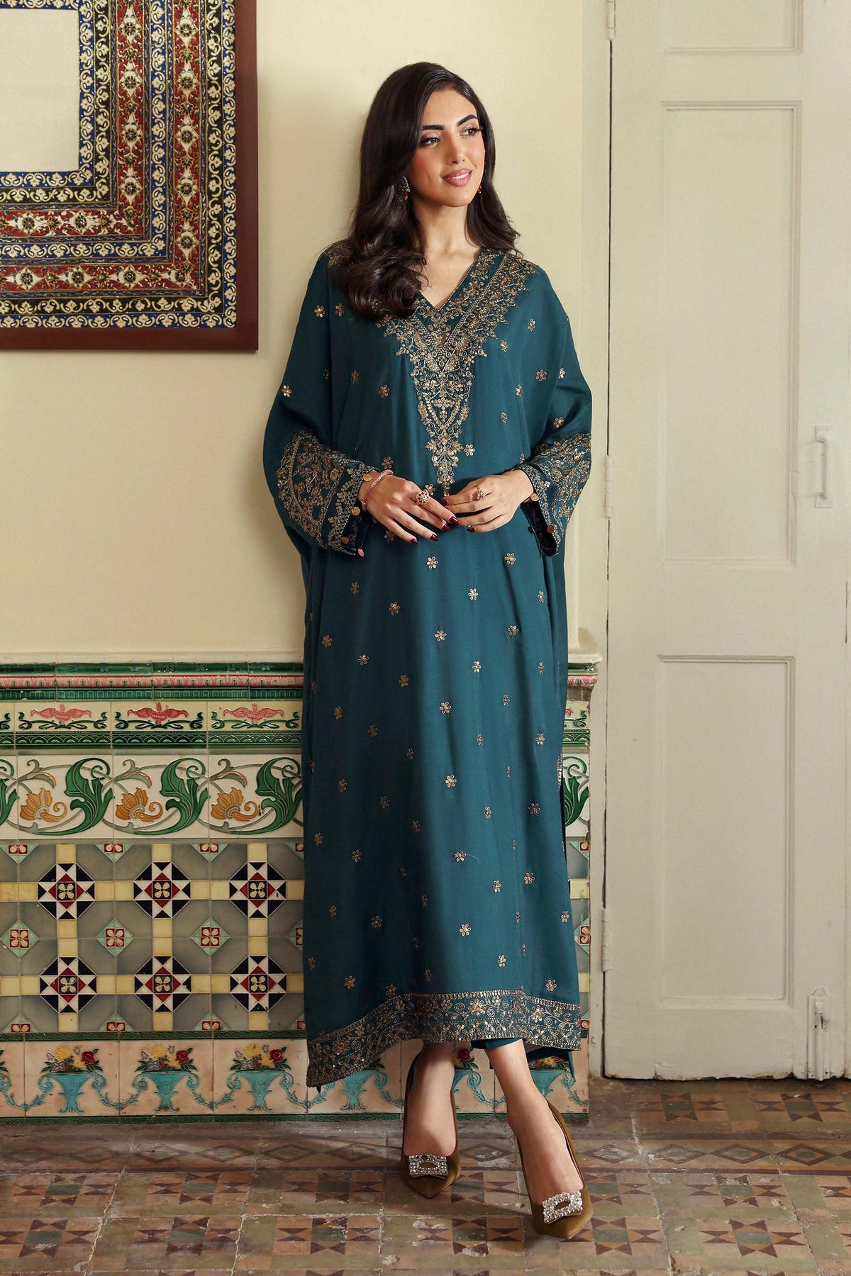 Maria B | Eid Collection Pret | DW-EF26-185 - Dress - available at Maria Faisal in UK and USA.