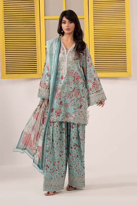 Maria B | Eid Collection 2026 | Dw-Ef26-19 Ferozi - Luxury Dress - available at Maria Faisal in UK and USA.
