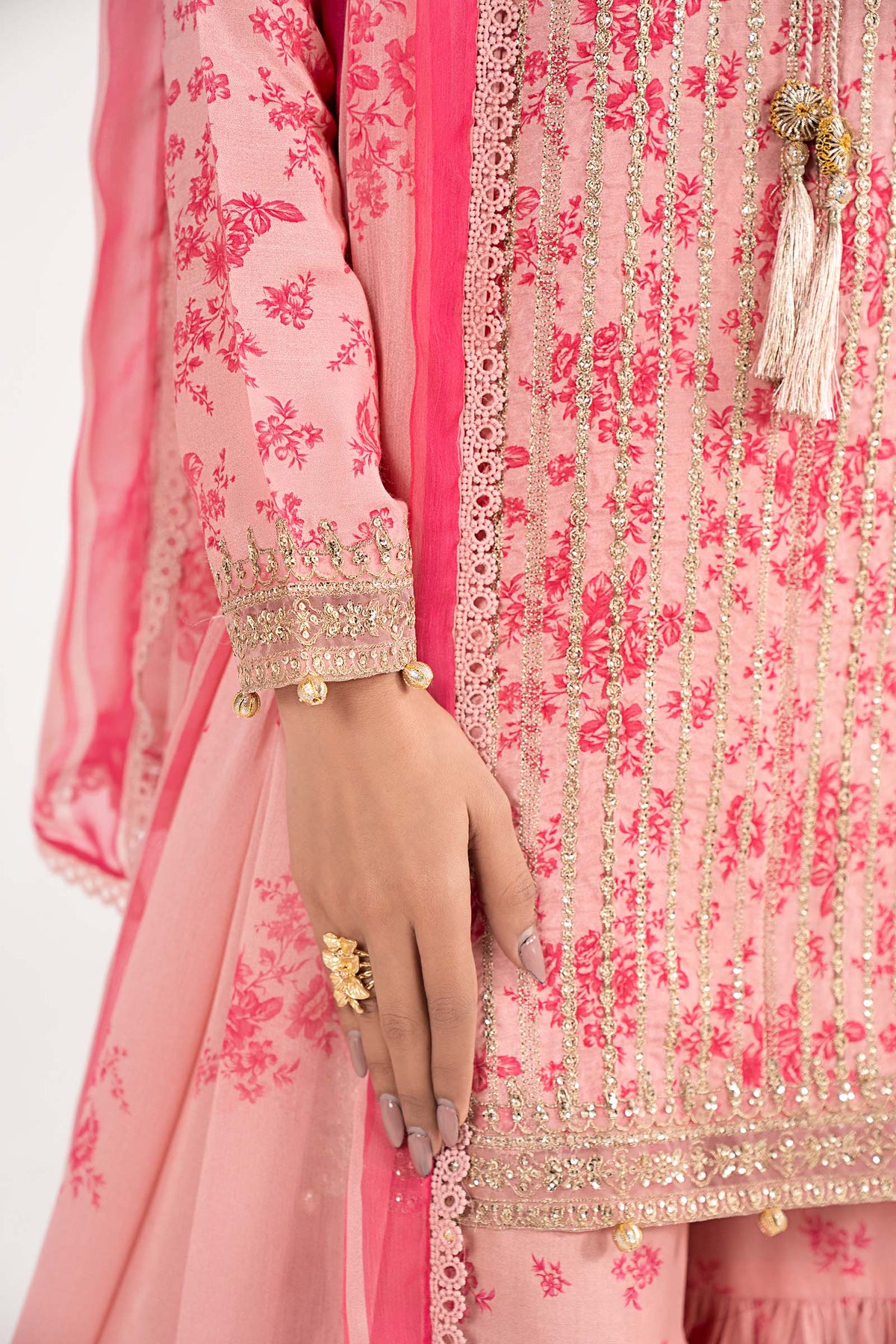 Maria B | Eid Collection 2026 | Dw-Ef26-200 Pink - Luxury Dress - available at Maria Faisal in UK and USA.