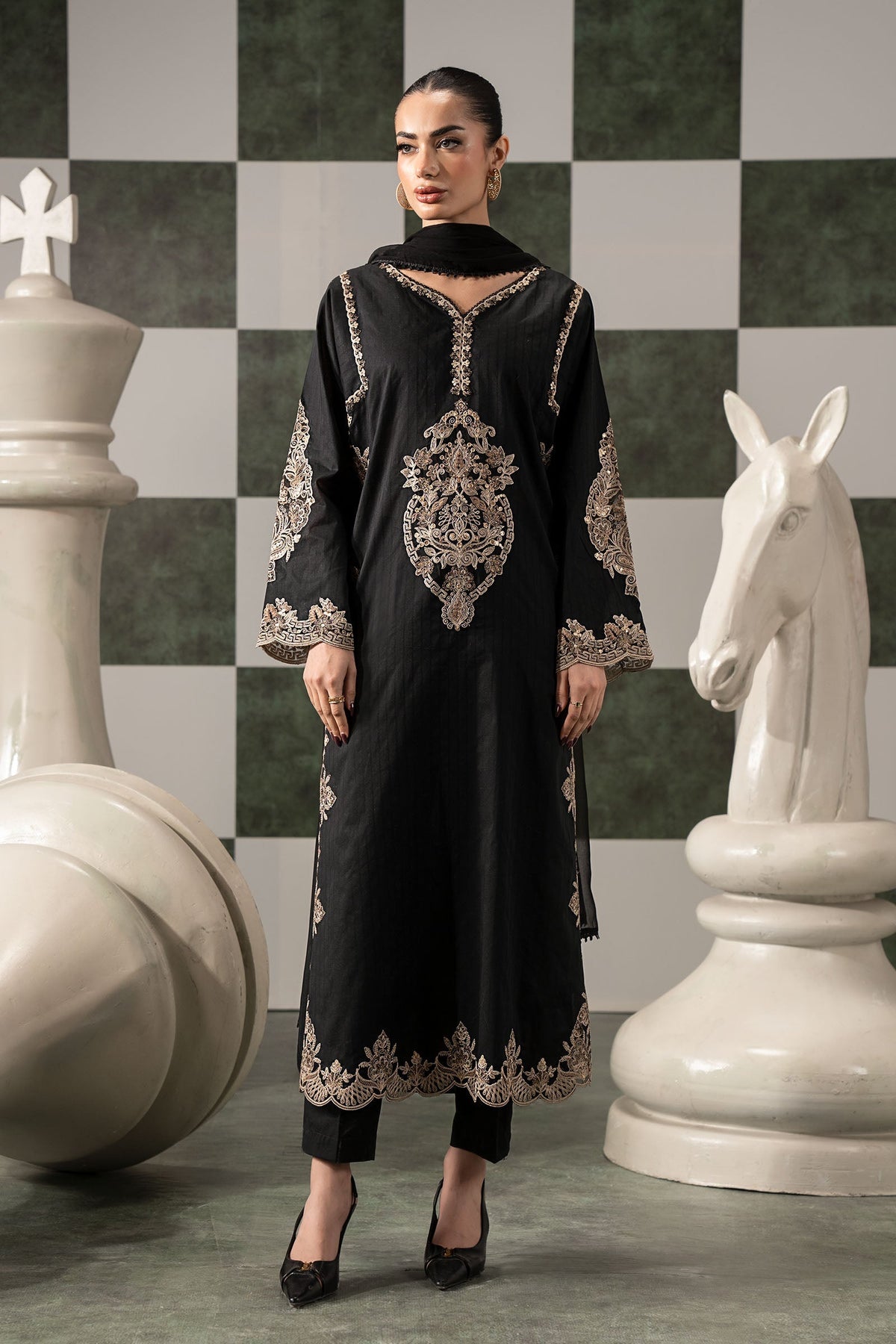 Maria B | Eid Festive Pret | DW-EF26-20 - Luxury Dress - available at Maria Faisal in UK and USA.