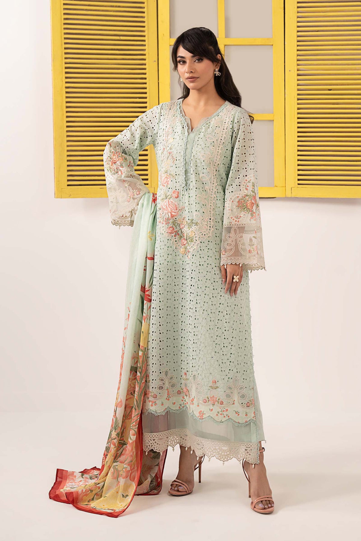 Maria B | Eid Festive Pret | DW-EF26-22 - Luxury Dress - available at Maria Faisal in UK and USA.