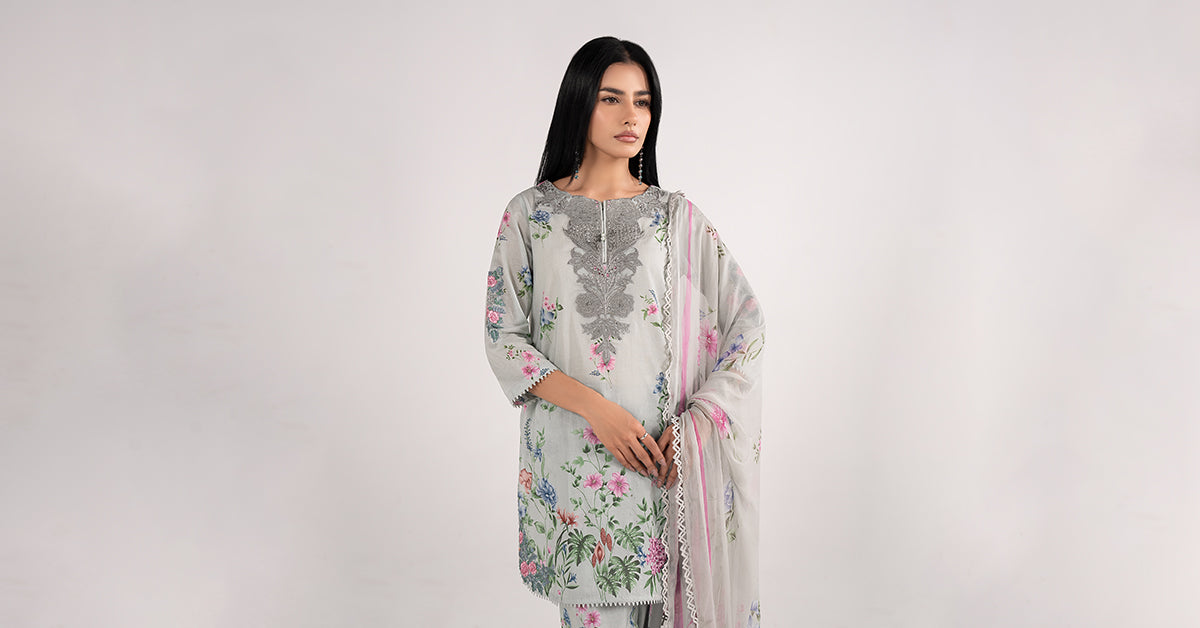 Maria B | Eid Collection 2026 | Dw-Ef26-35 Ferozi - Luxury Dress - available at Maria Faisal in UK and USA.