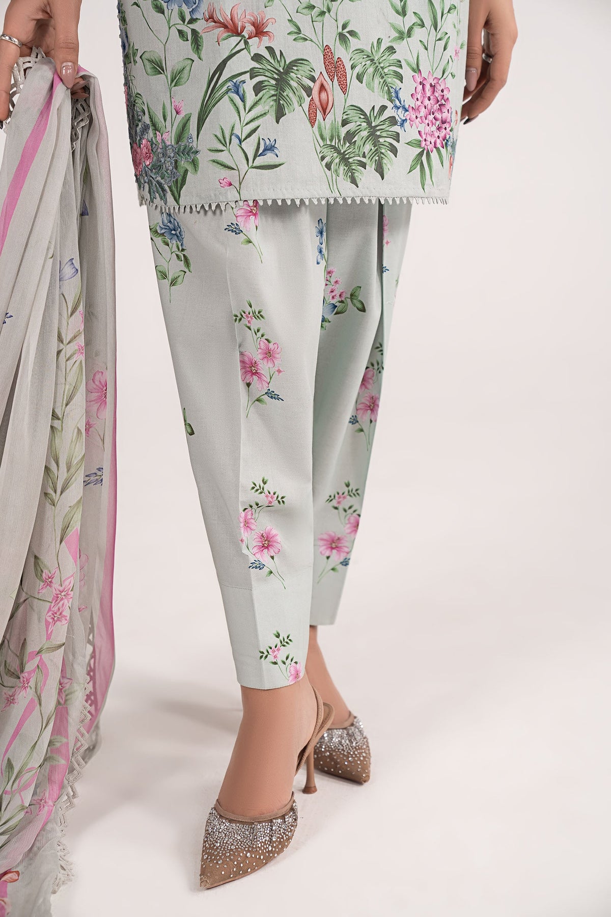 Maria B | Eid Collection 2026 | Dw-Ef26-35 Ferozi - Luxury Dress - available at Maria Faisal in UK and USA.