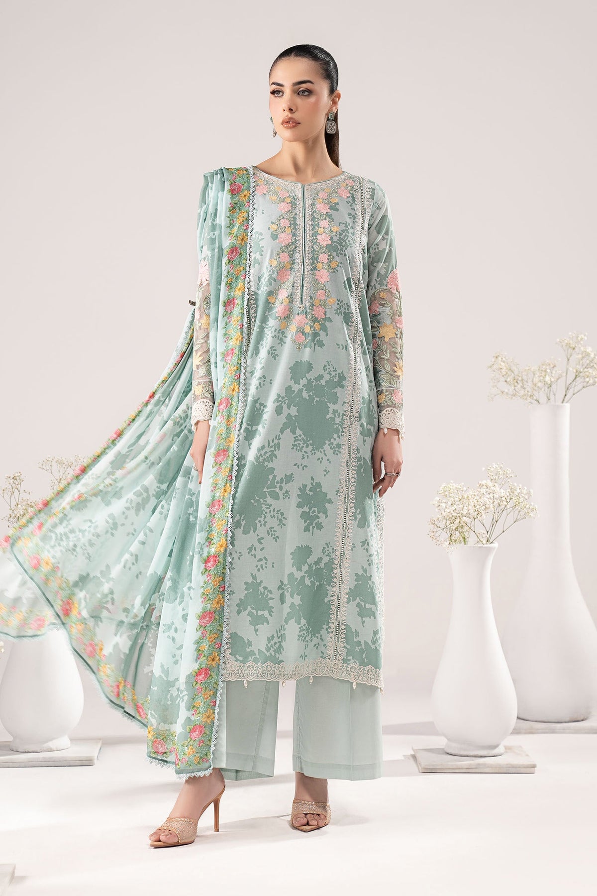 Maria B | Eid Collection Pret | DW-EF26-59 - Dress - available at Maria Faisal in UK and USA.