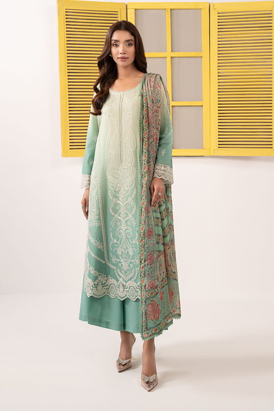 Maria B | Eid Collection 2026 | Dw-Ef26-63 Green - Luxury Dress - available at Maria Faisal in UK and USA.