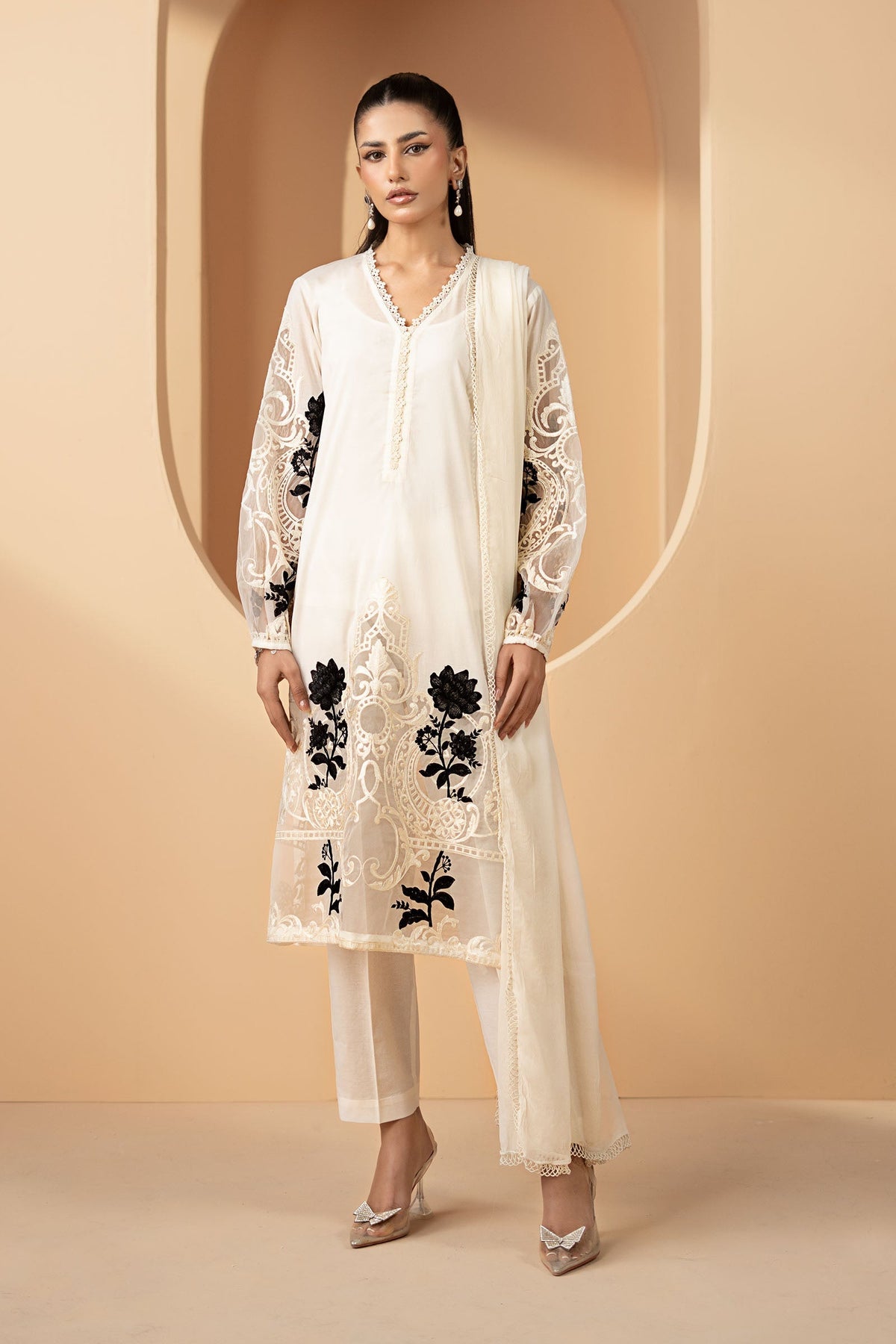 Maria B | Eid Collection Pret | DW-EF22-33R1 - Dress - available at Maria Faisal in UK and USA.
