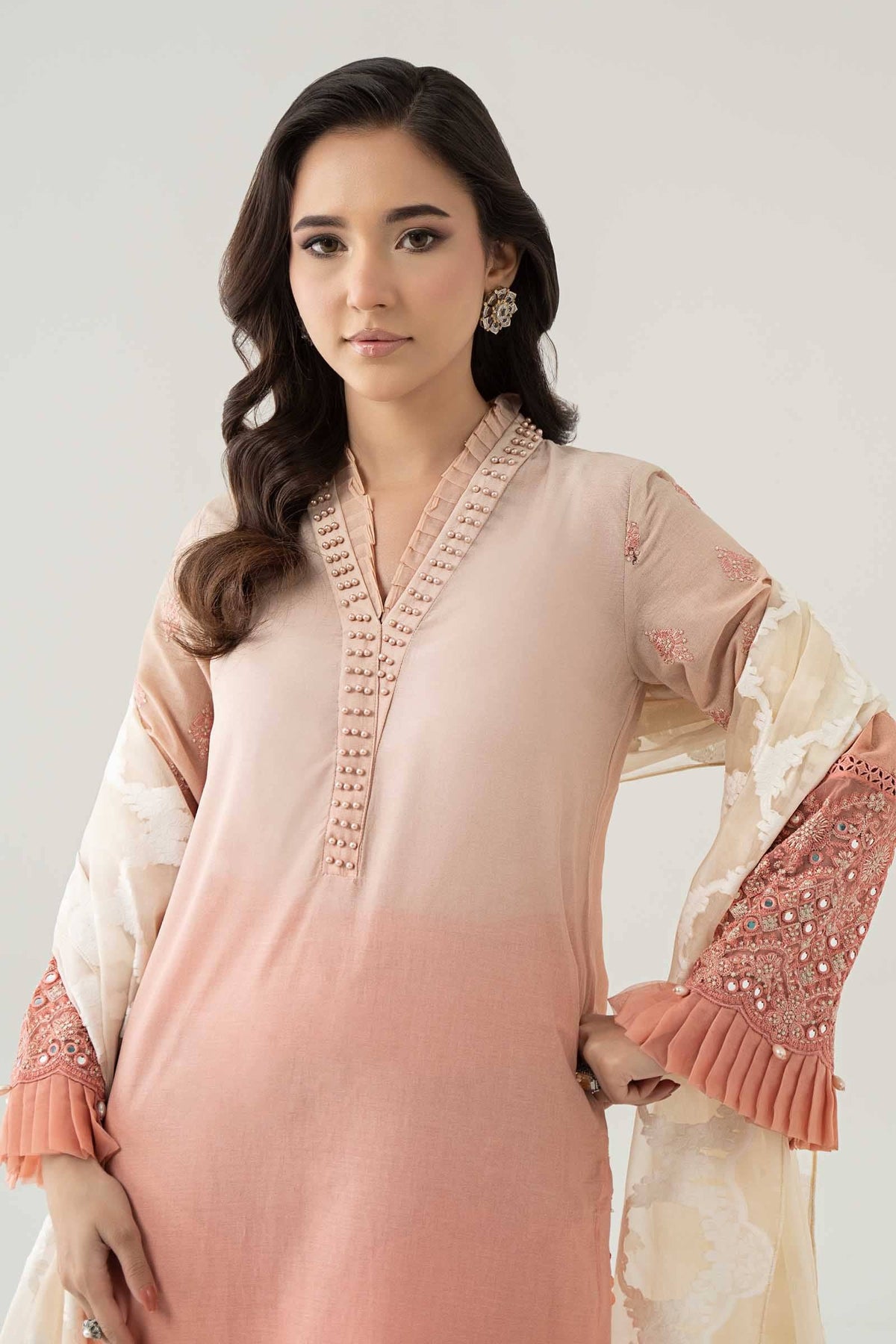 Maria B | Luxury Pret 25 | DW-EF23-41 by Maria Faisal - Registered Vendor of : Maria B - type : Ladies Clothes - 100% original wedding dresses