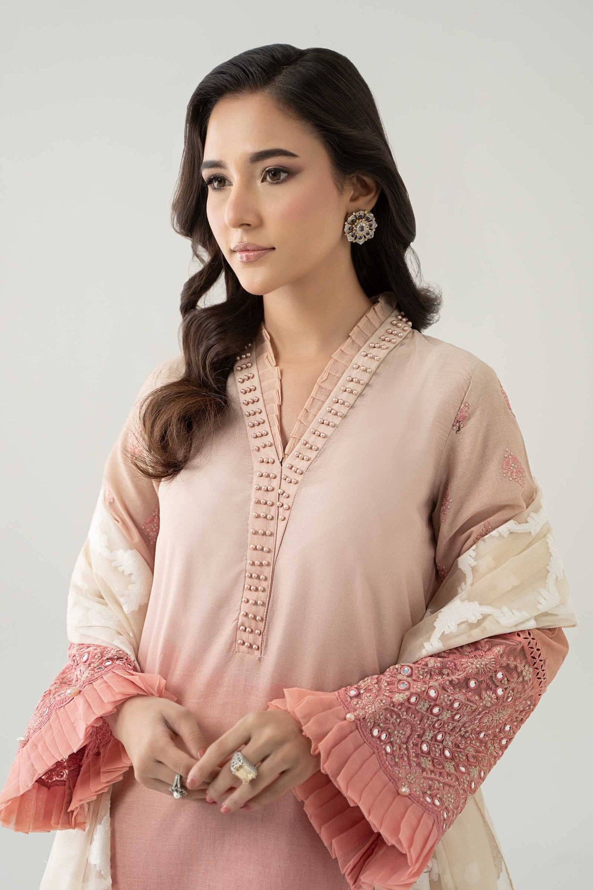 Maria B | Luxury Pret 25 | DW-EF23-41 by Maria Faisal - Registered Vendor of : Maria B - type : Ladies Clothes - 100% original wedding dresses