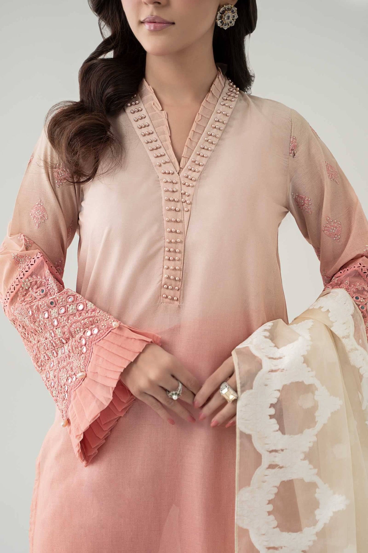 Maria B | Luxury Pret 25 | DW-EF23-41 by Maria Faisal - Registered Vendor of : Maria B - type : Ladies Clothes - 100% original wedding dresses