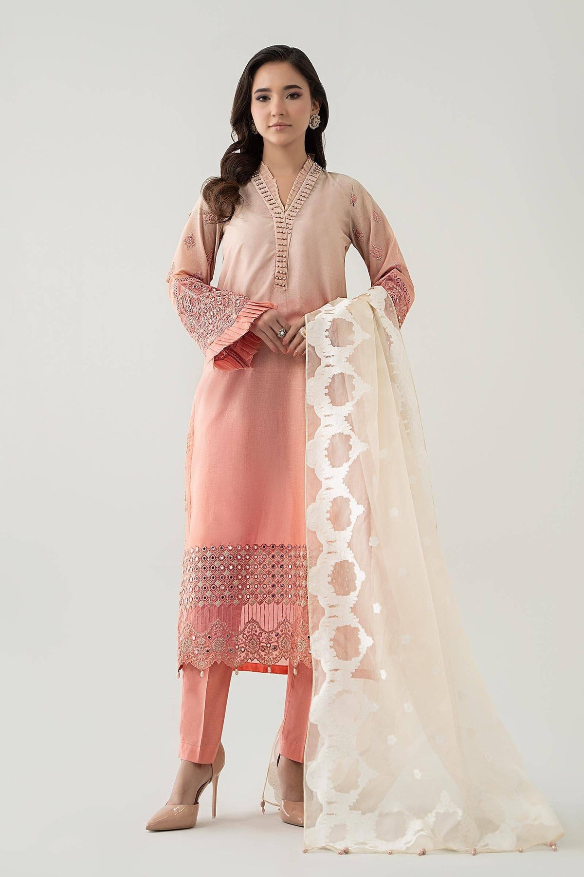 Maria B | Luxury Pret 25 | DW-EF23-41 by Maria Faisal - Registered Vendor of : Maria B - type : Ladies Clothes - 100% original wedding dresses