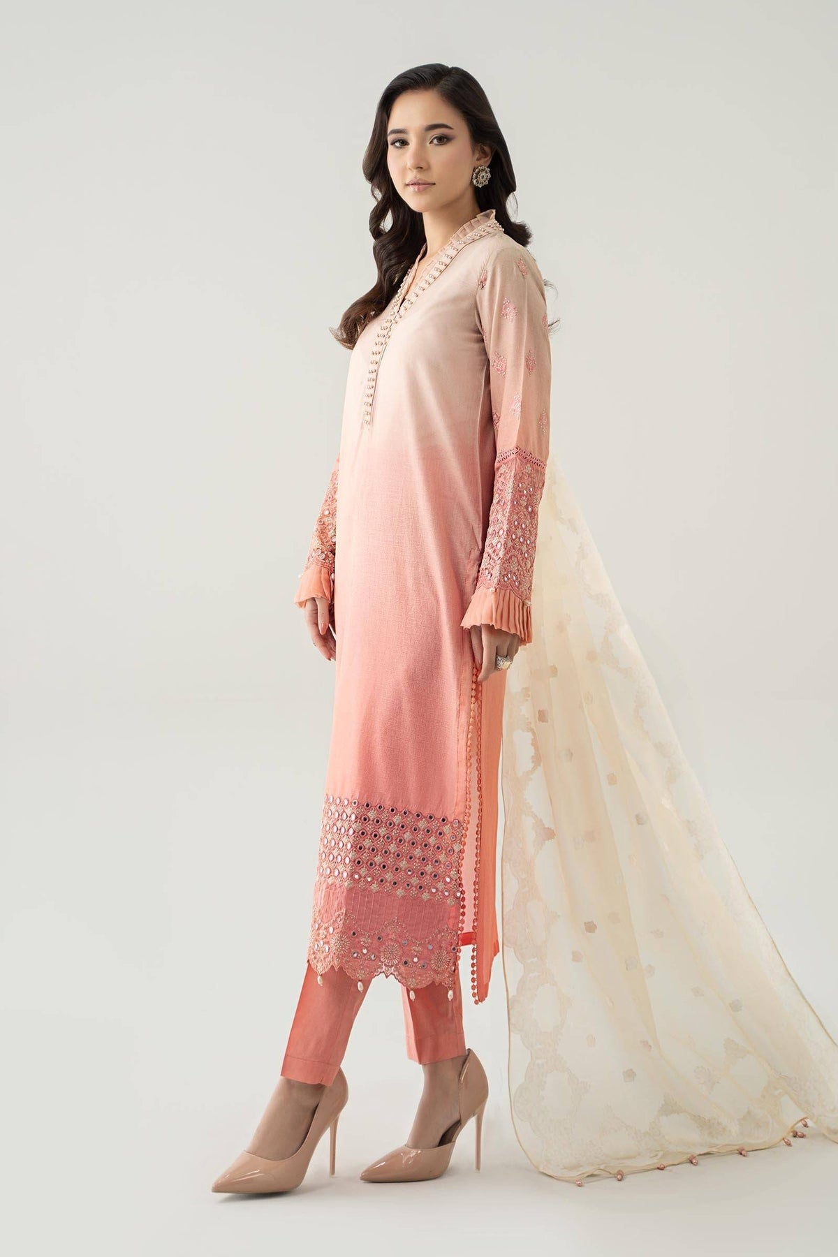 Maria B | Luxury Pret 25 | DW-EF23-41 by Maria Faisal - Registered Vendor of : Maria B - type : Ladies Clothes - 100% original wedding dresses