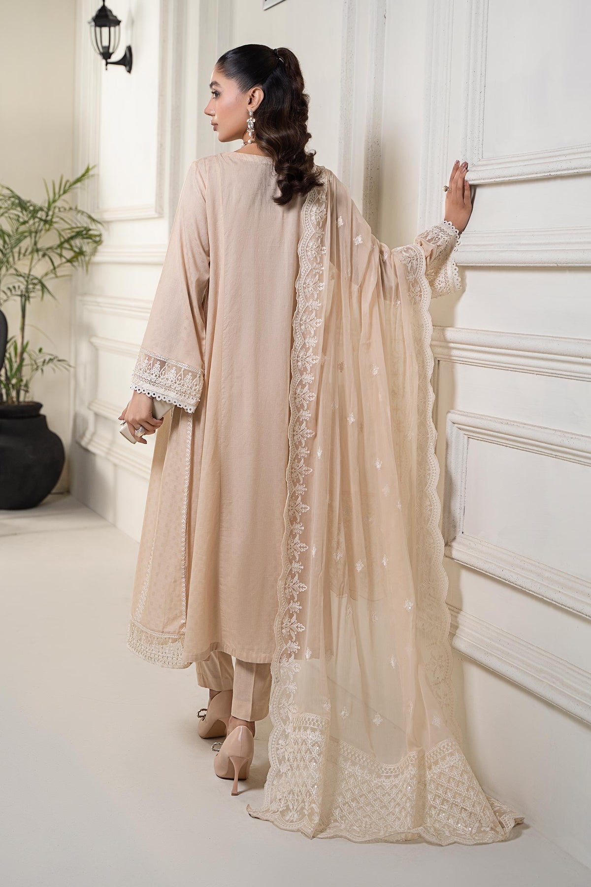 Maria B | Eid Festive Pret | DW-EF24-117R1 - Luxury Dress - available at Maria Faisal in UK and USA.