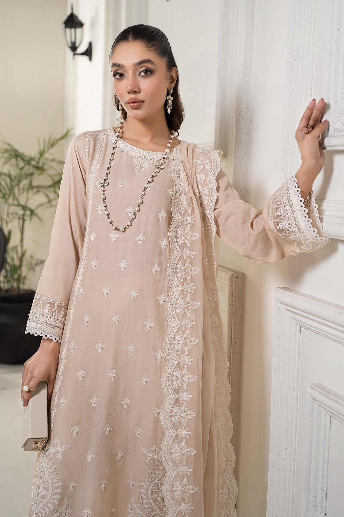 Maria B | Eid Festive Pret | DW-EF24-117R1 - Luxury Dress - available at Maria Faisal in UK and USA.