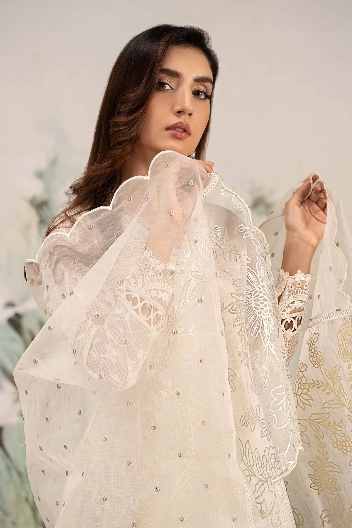 Maria B | Formal Wears | DW-EF25-101 by Maria Faisal - Registered Vendor of : Maria B - type : Ladies Clothes - 100% original wedding dresses