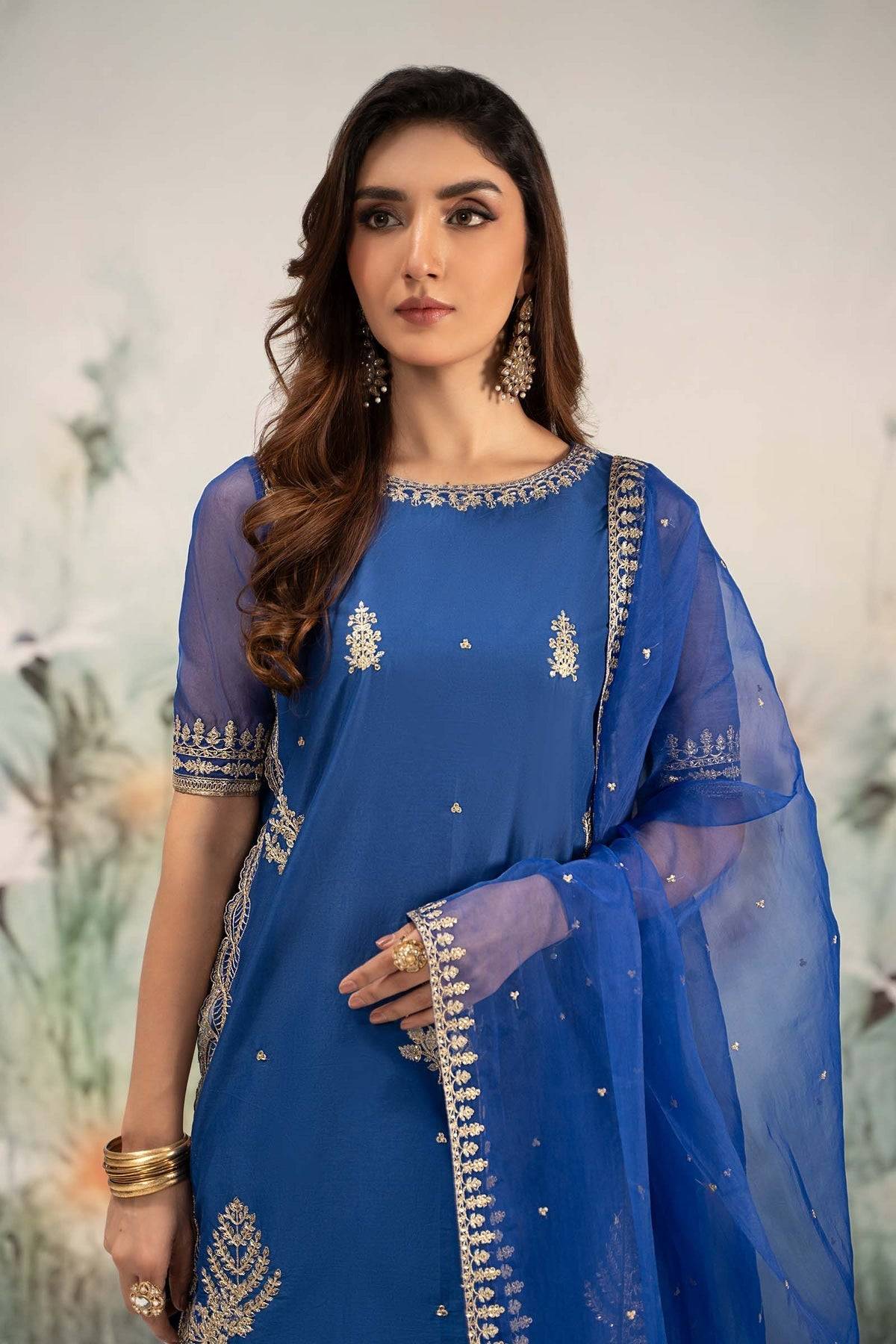 Maria B | Formal Wears | DW-EF25-102 by Maria Faisal - Registered Vendor of : Maria B - type : Ladies Clothes - 100% original wedding dresses